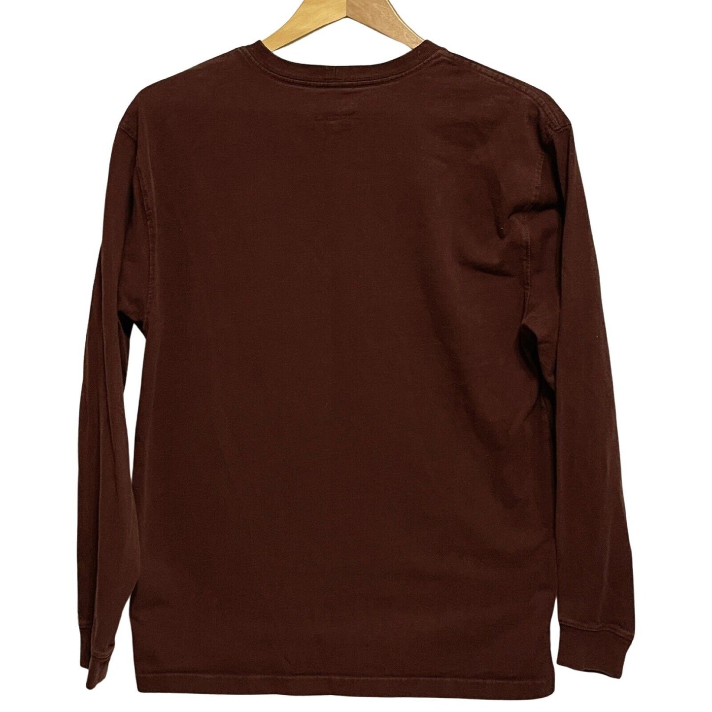 Carhartt K126 Mens Size M Long Sleeve Pocket Tshirt Original Fit Port Maroon