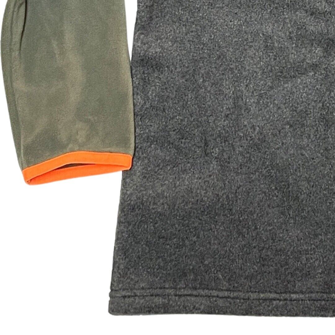 OshKosh Boys Size 5 Fleece Pullover NEW Green Gray 1/4 Zip Long Sleeve