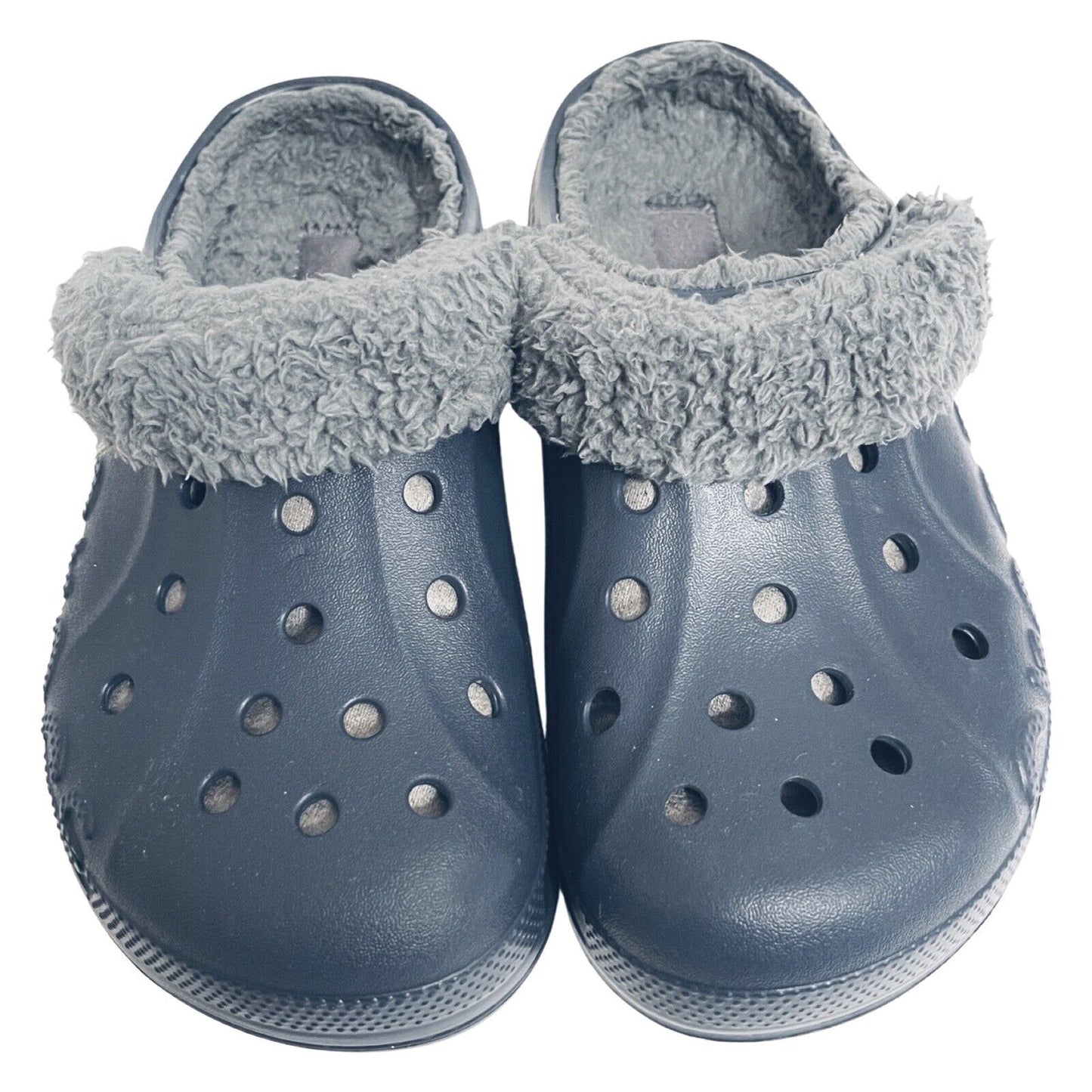 Crocs Baya Lined Fuzz Strap Clogs Size W 8 M 6 Fuzzy Slippers Shoes