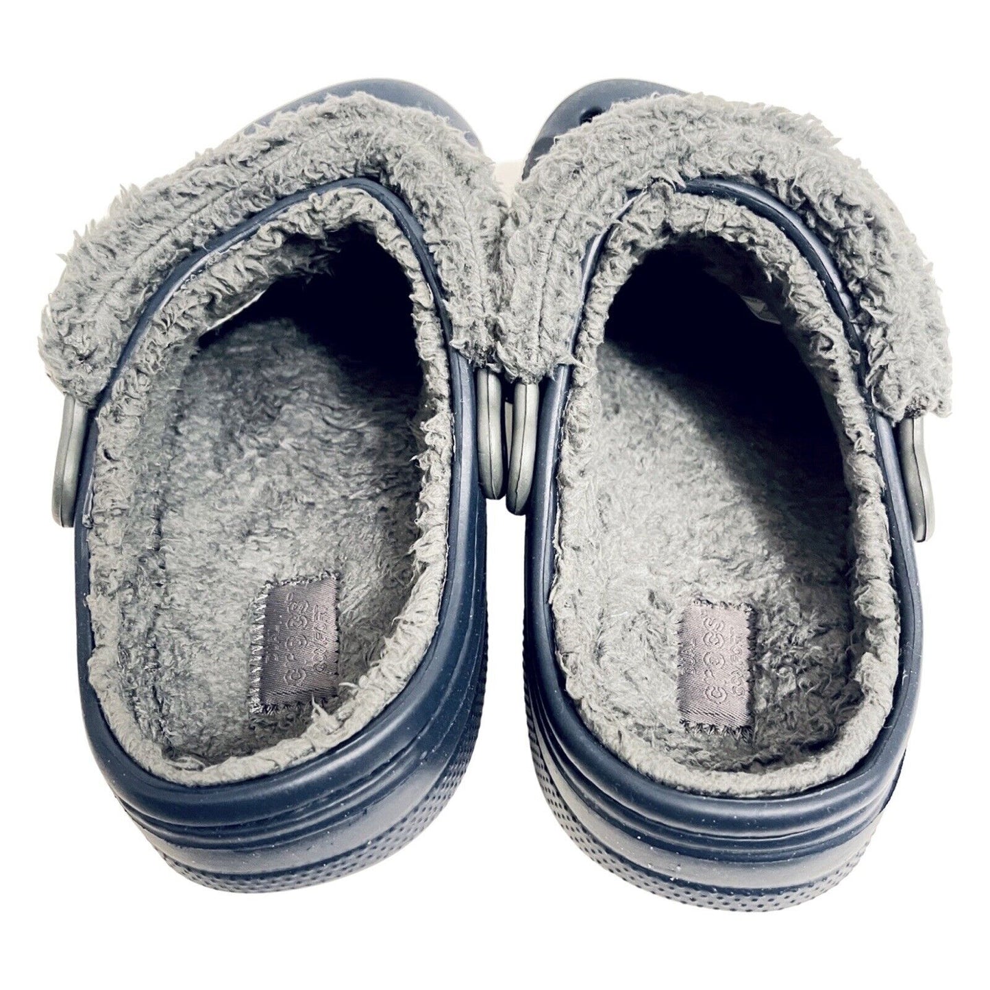Crocs Baya Lined Fuzz Strap Clogs Size W 8 M 6 Fuzzy Slippers Shoes