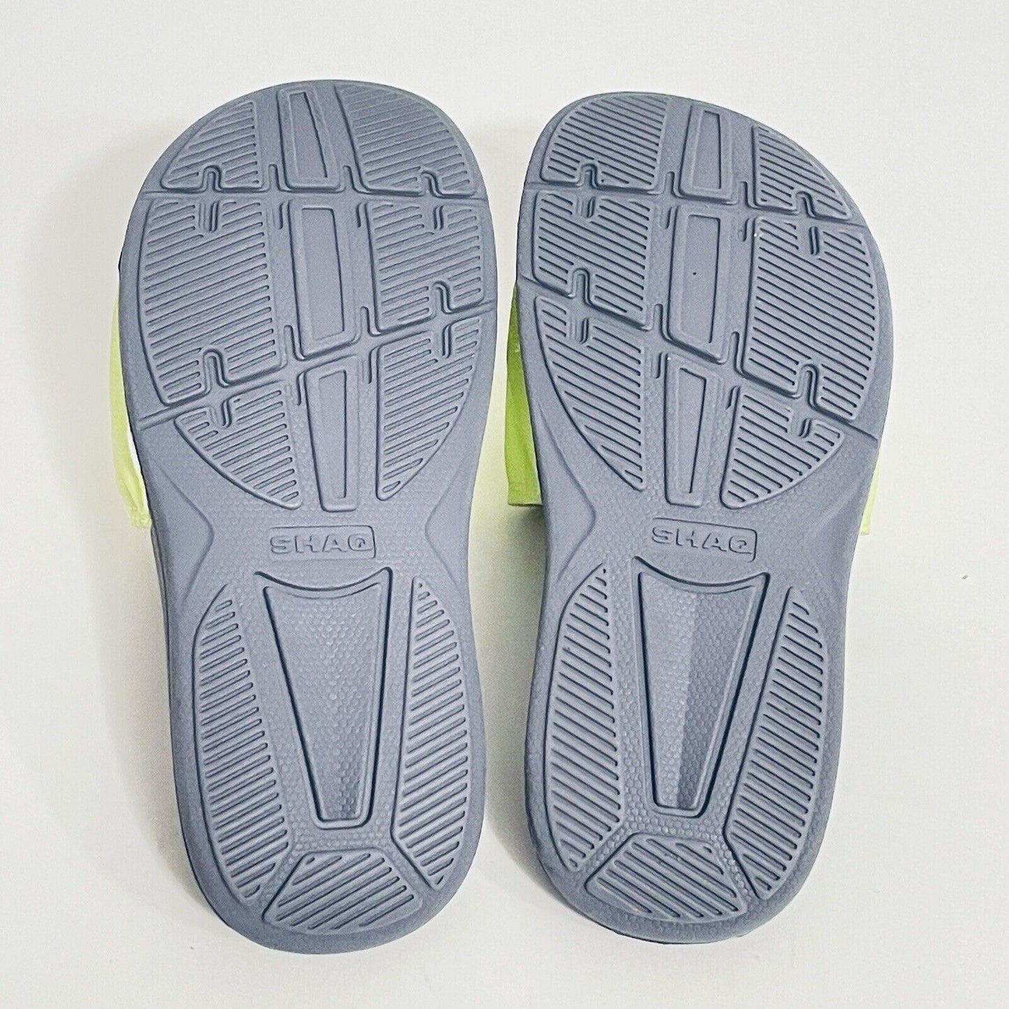 Shaq Lime Green Slide Sandals Shoes Size Youth 2 Beach Summer Shower Shoes