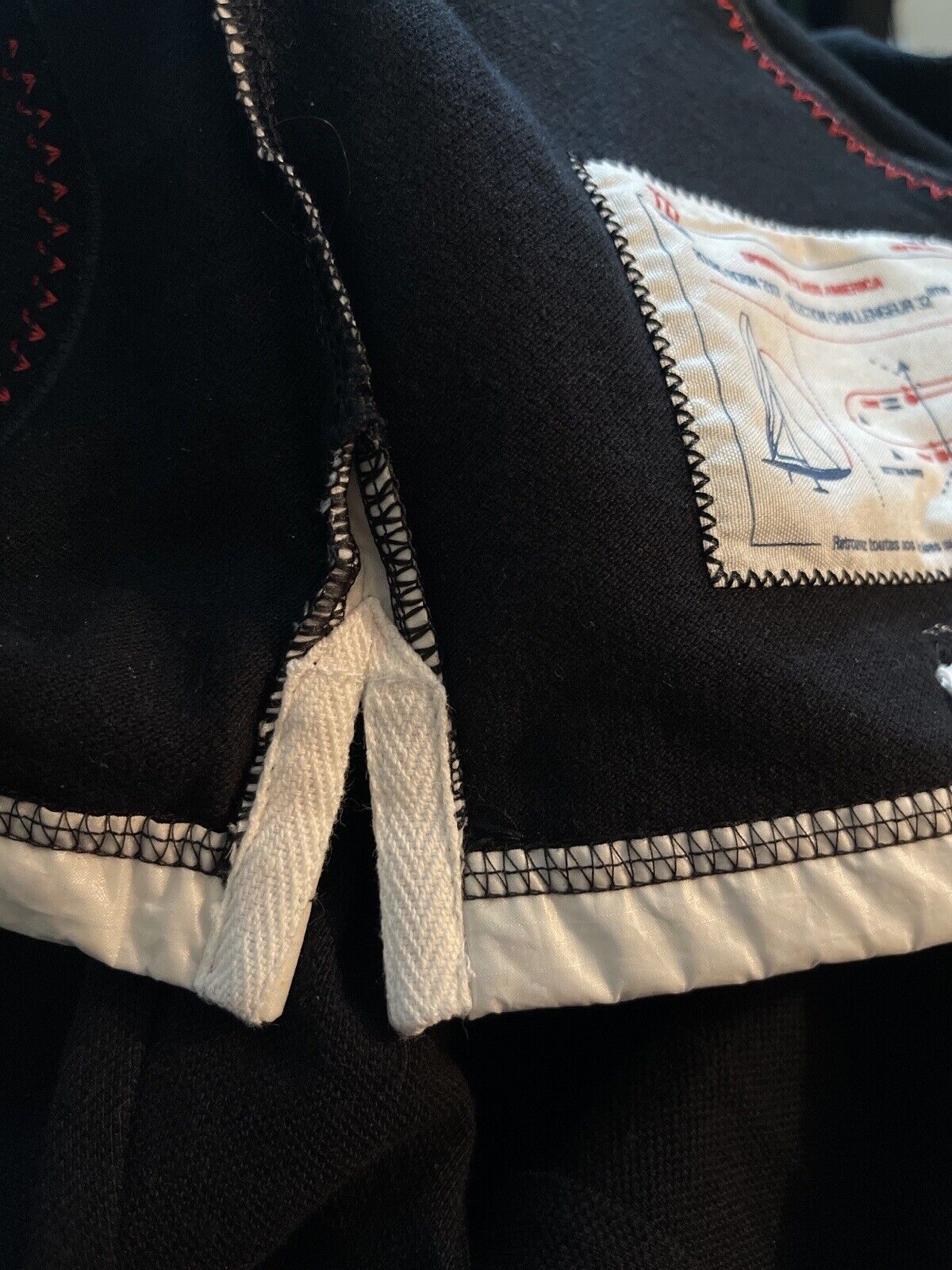 727 Sailbags Mens Polo Size M Long Sleeve Black Recycled Spinnaker