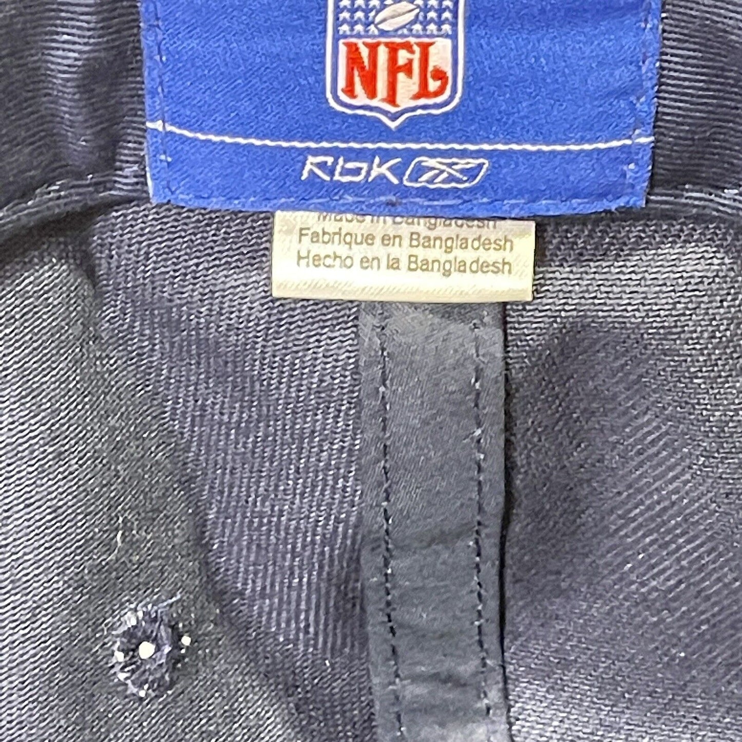 New England Patriots Hat Adjustable Reebok Mens Cap Blue NFL Team 90s Y2K