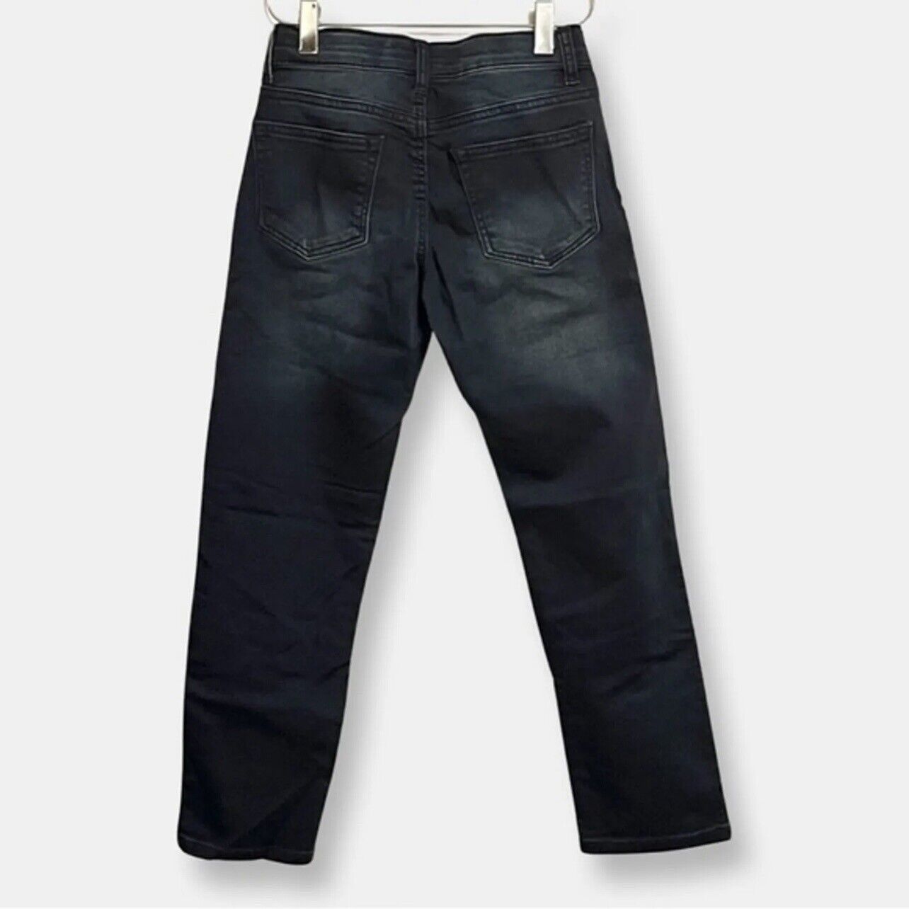 Boys Sz 8 Dark Wash Jeans Lazer Co Adjustable Slim Fit Denim