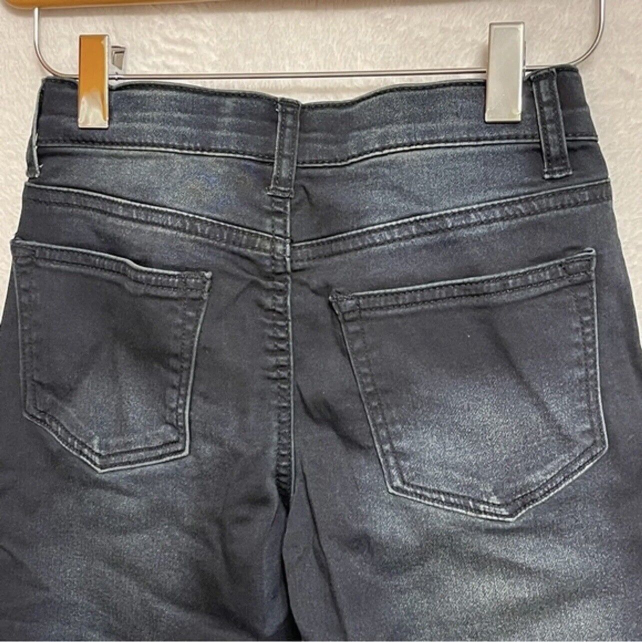 Boys Sz 8 Dark Wash Jeans Lazer Co Adjustable Slim Fit Denim
