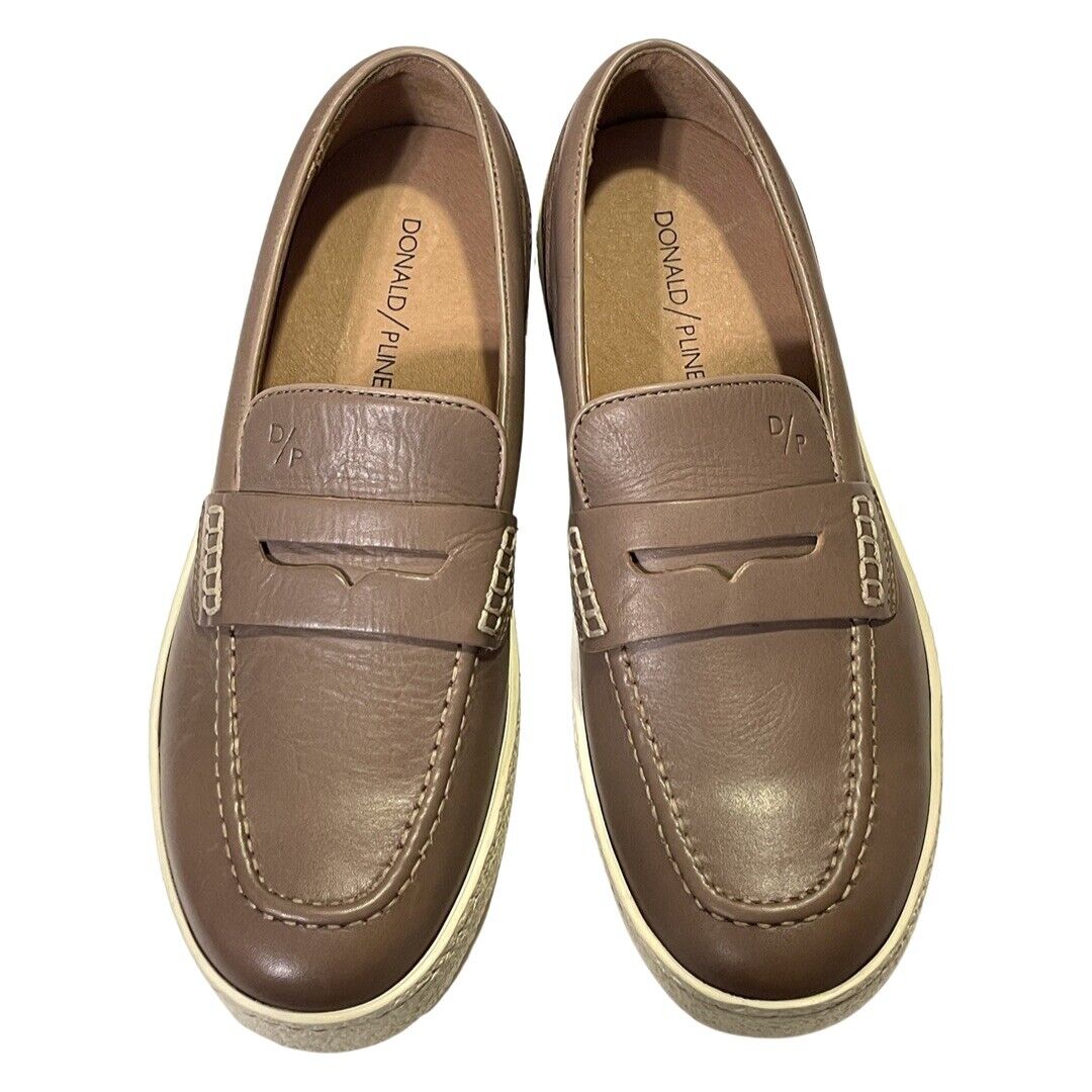 Donald Pliner Mens 8.5 M Murray Leather Slip On Penny Loafers