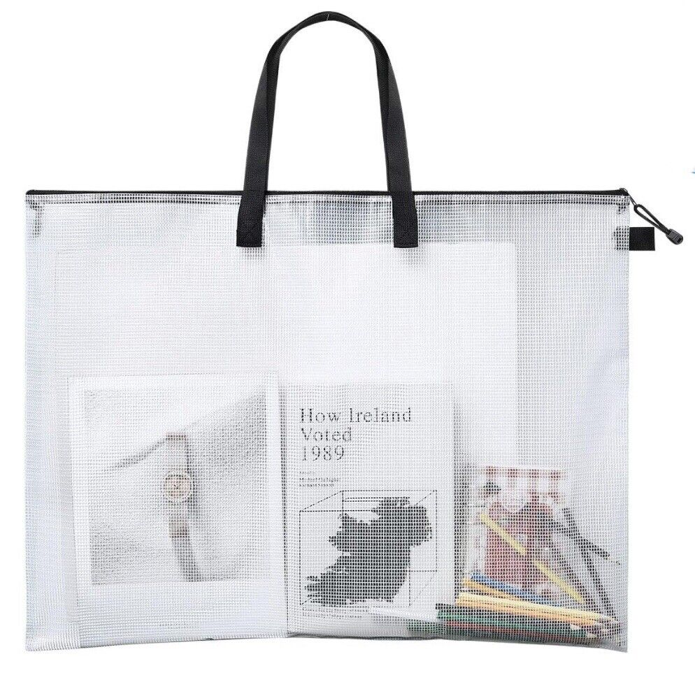Art Portfolio Bag 18x24 Poster Board Storage Waterproof Vinyl Nylon Handles Zip