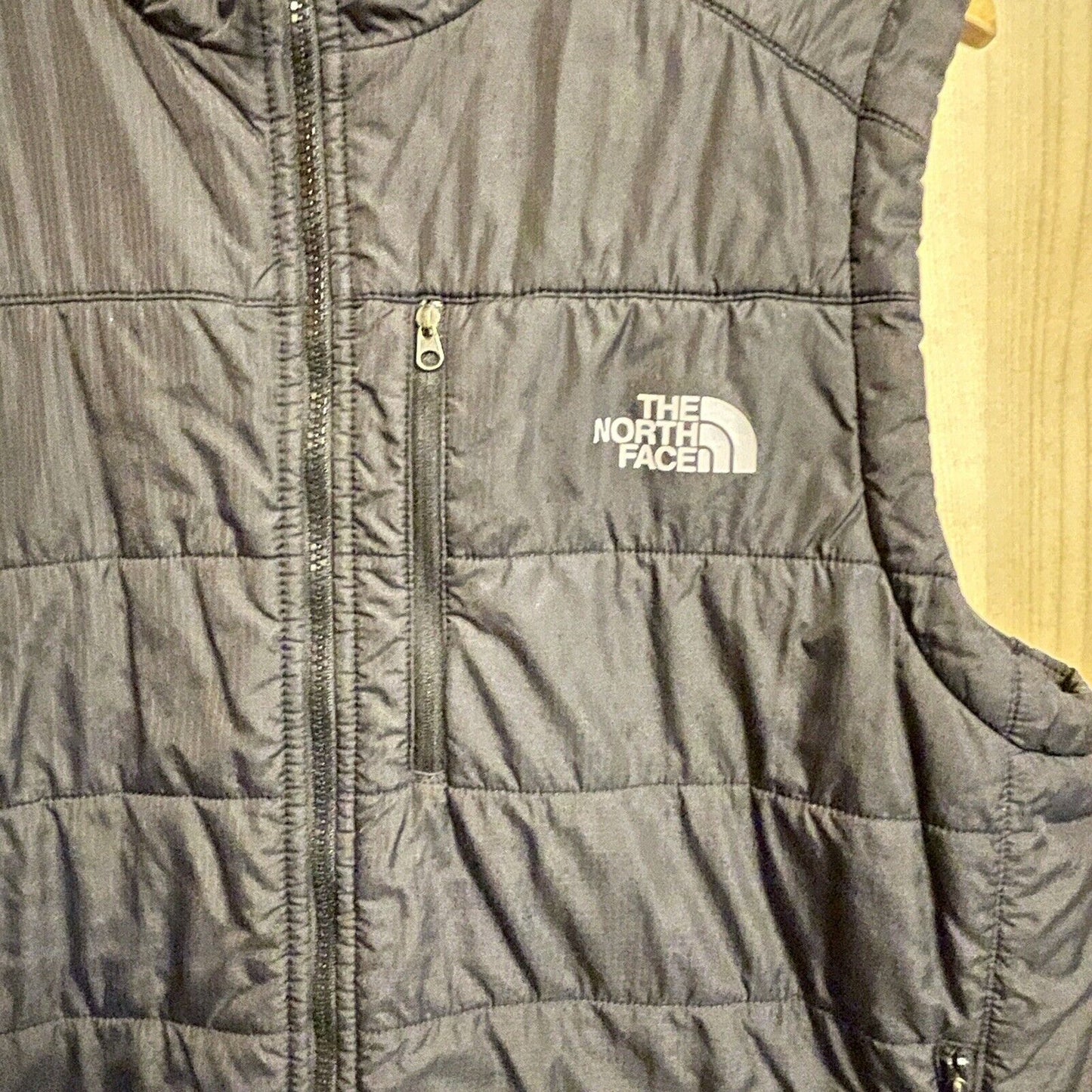 The North Face Mens Large Redpoint Vest Primaloft Black Padded Ripstop Packable
