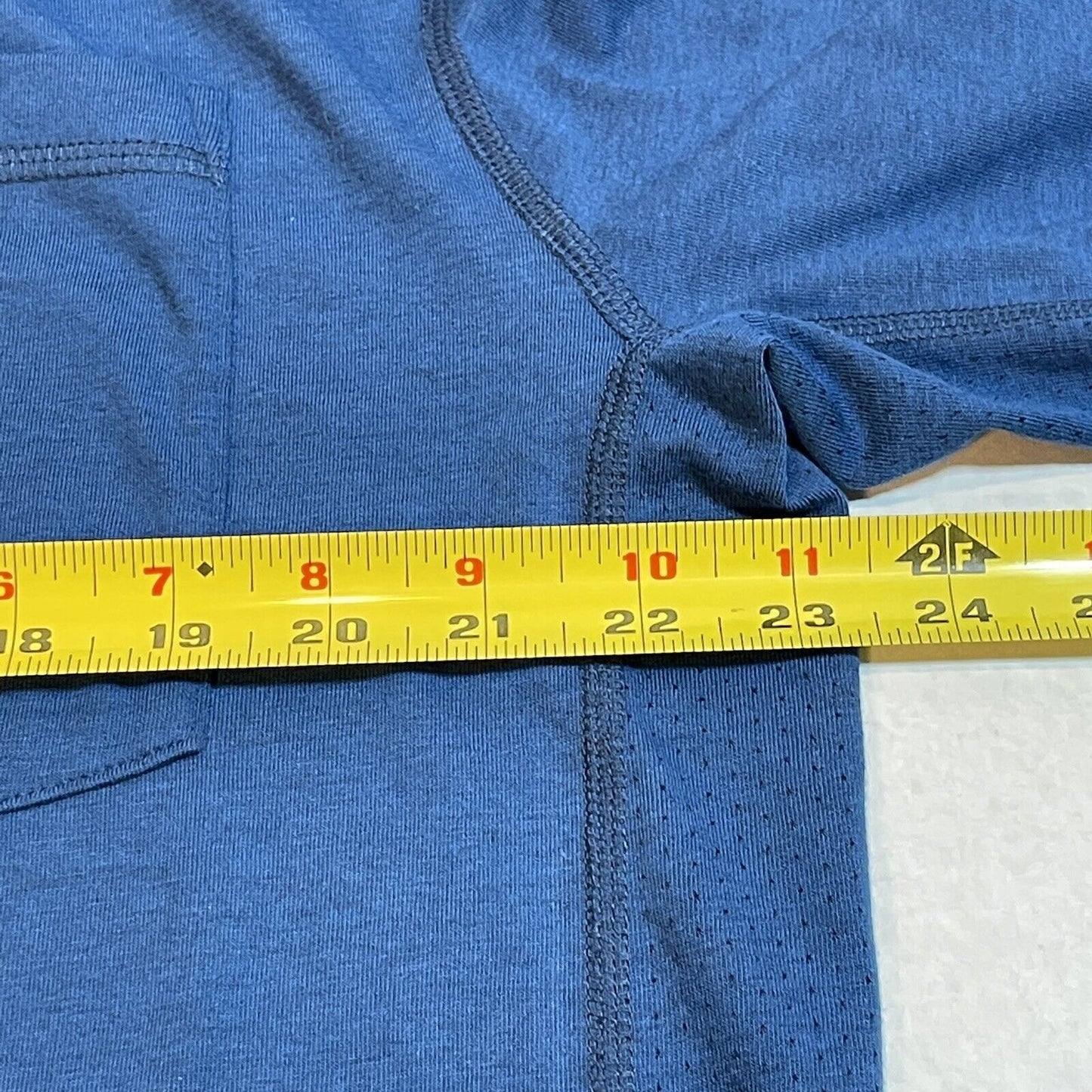 Carhartt Force Mens Size L Short Sleeve Pocket Tshirt Relaxed Fit Blue Work