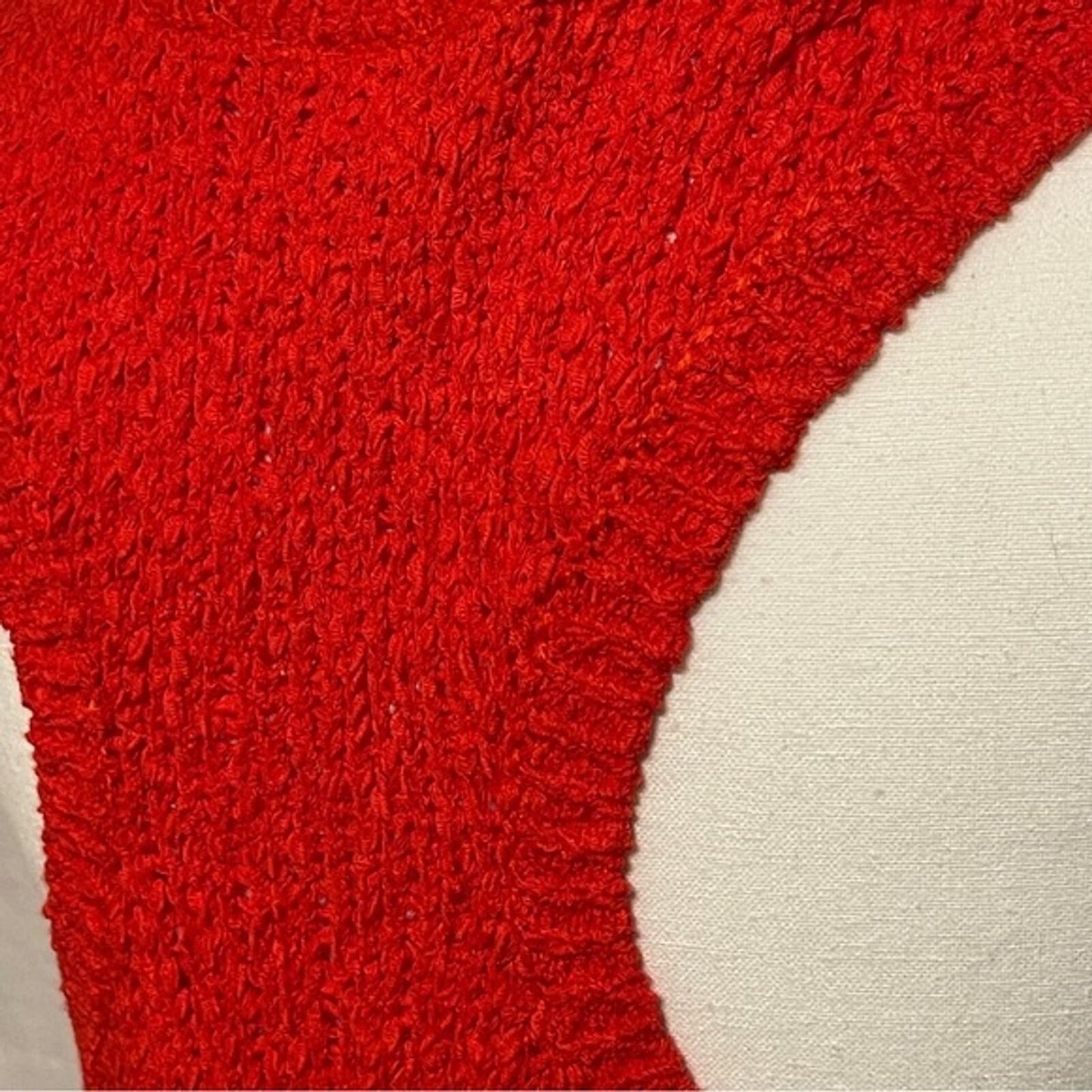H&M Oversized Red Sweater Knit, Racer Back Tank Size Small Top