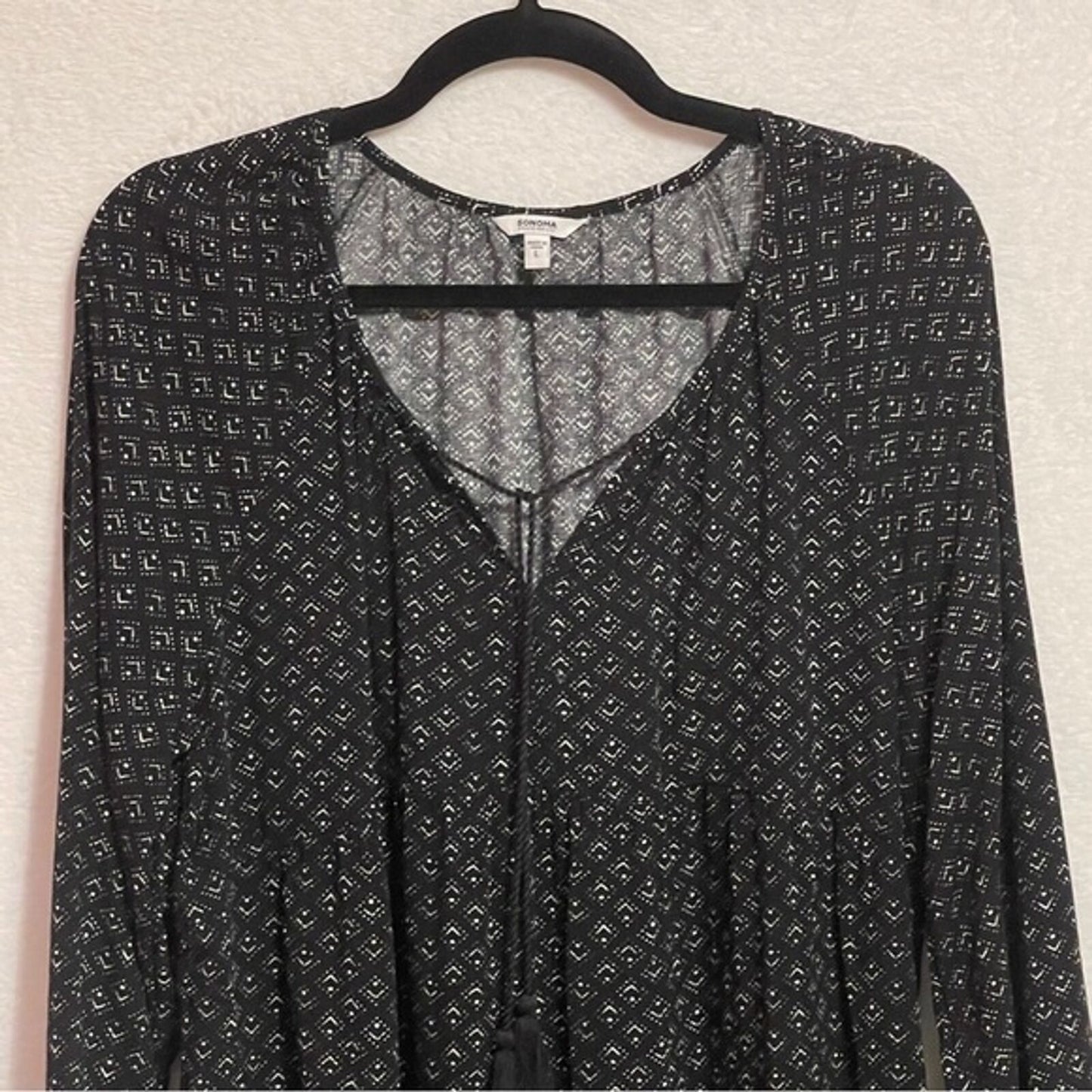 Long Sleeve Boho Peasant Dress Large Sonoma Goods For Life x Lauren Lane