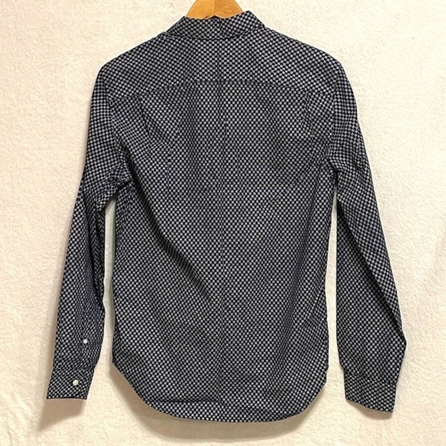 GAP Vintage Ditsy Floral Navy Boyfriend Shirt Long Sleeve Button Down Medium Top