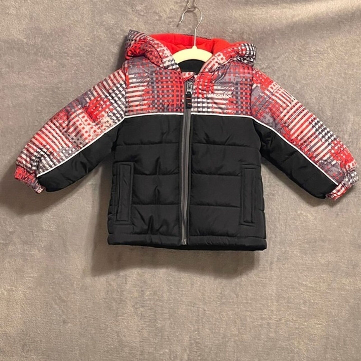 London Fog Boys Winter Puffer Jacket Fleece Lined 18M