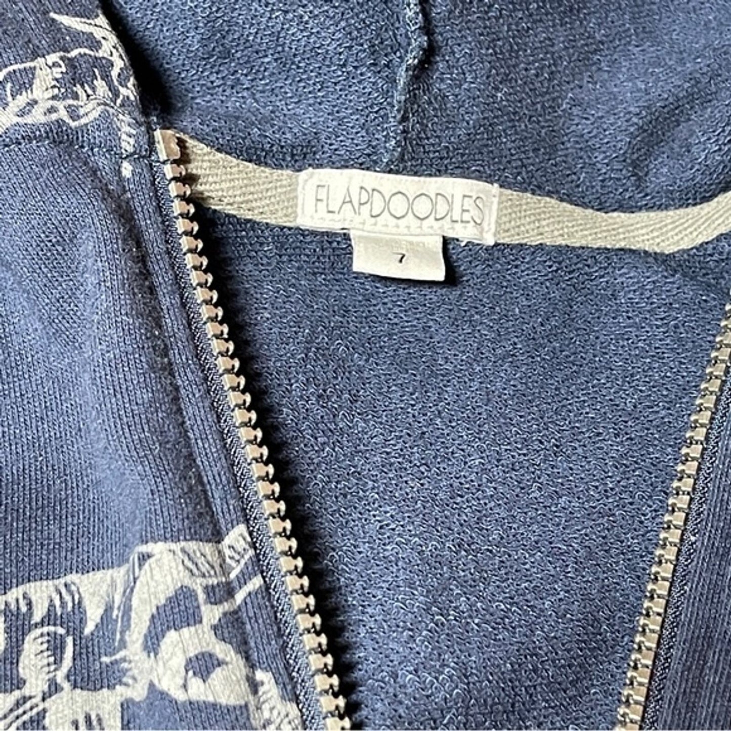 Stitch Fix Boys Dinosaur Zip Front Hoodie Sweatshirt Size 7