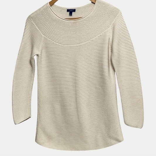 Talbots Scoop Neck Classic Cotton Blend Sweater Size S Top