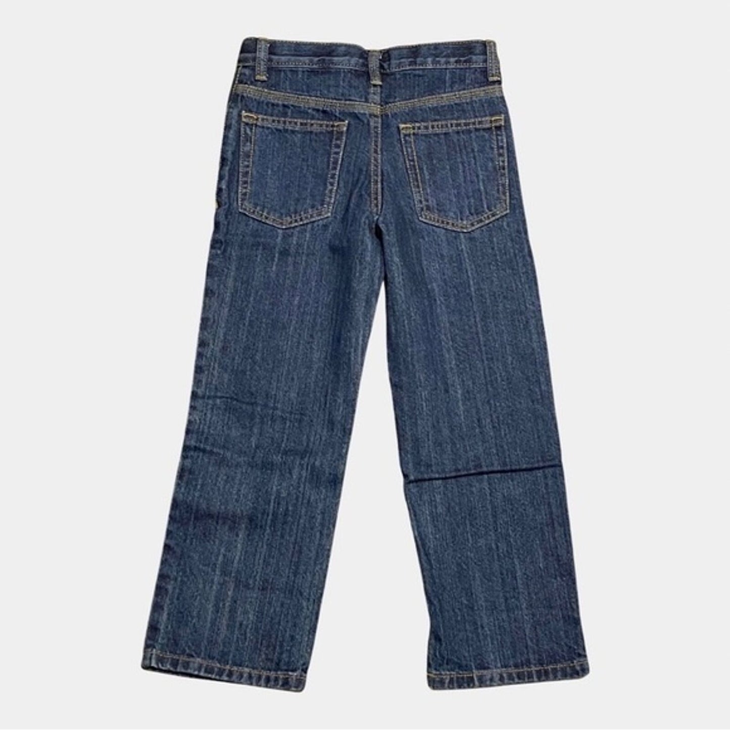 Cat & Jack Boys Straight Relaxed Jeans, Dark Wash Denim Size 6