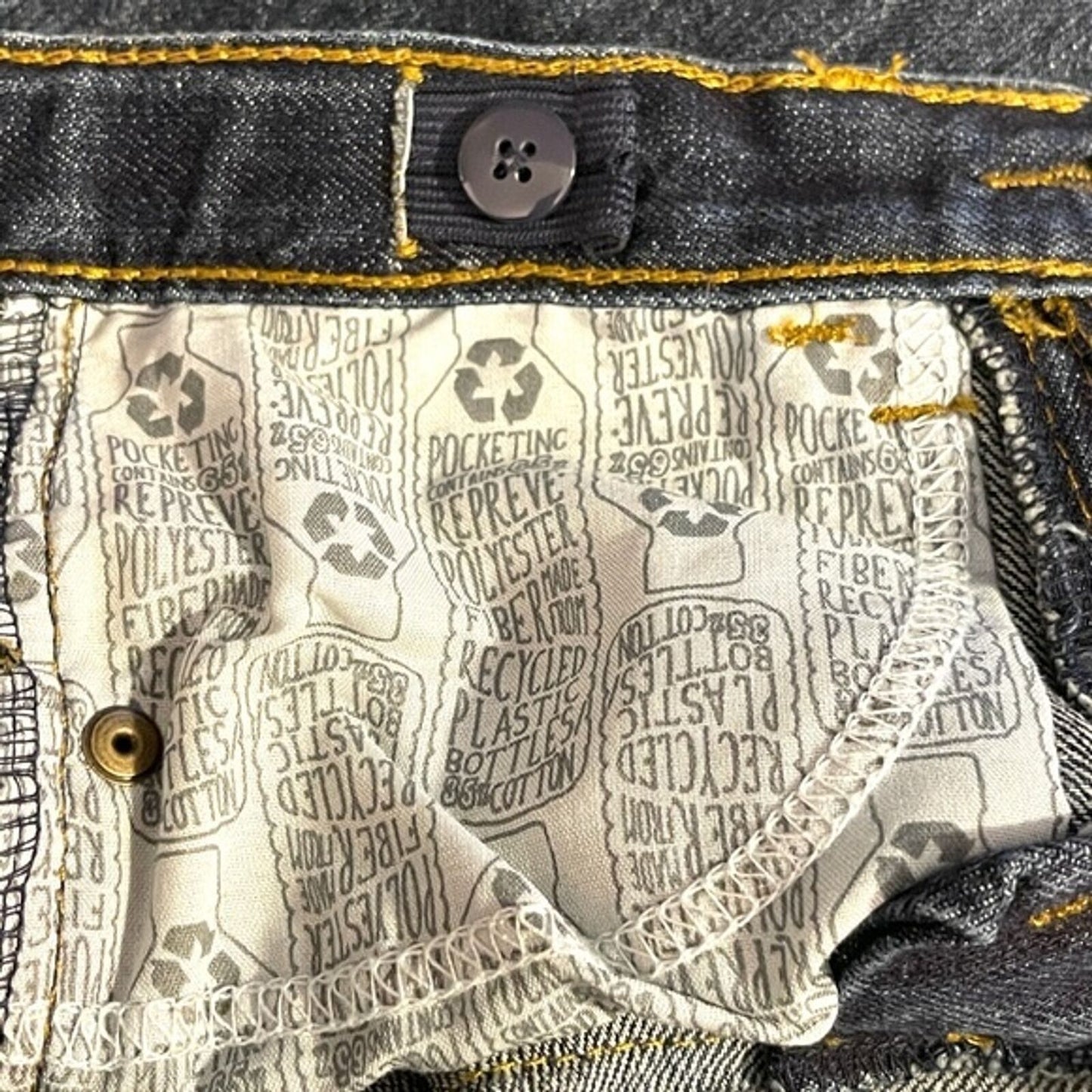 Cat & Jack Boys Straight Relaxed Jeans, Dark Wash Denim Size 6