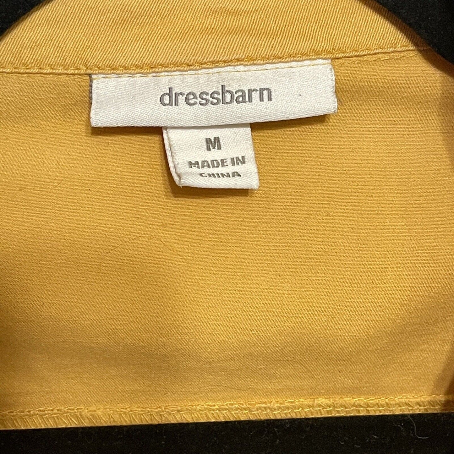 Dress Barn Womens Size M Shirt Shacket Field Jacket Short Sleeve Top
