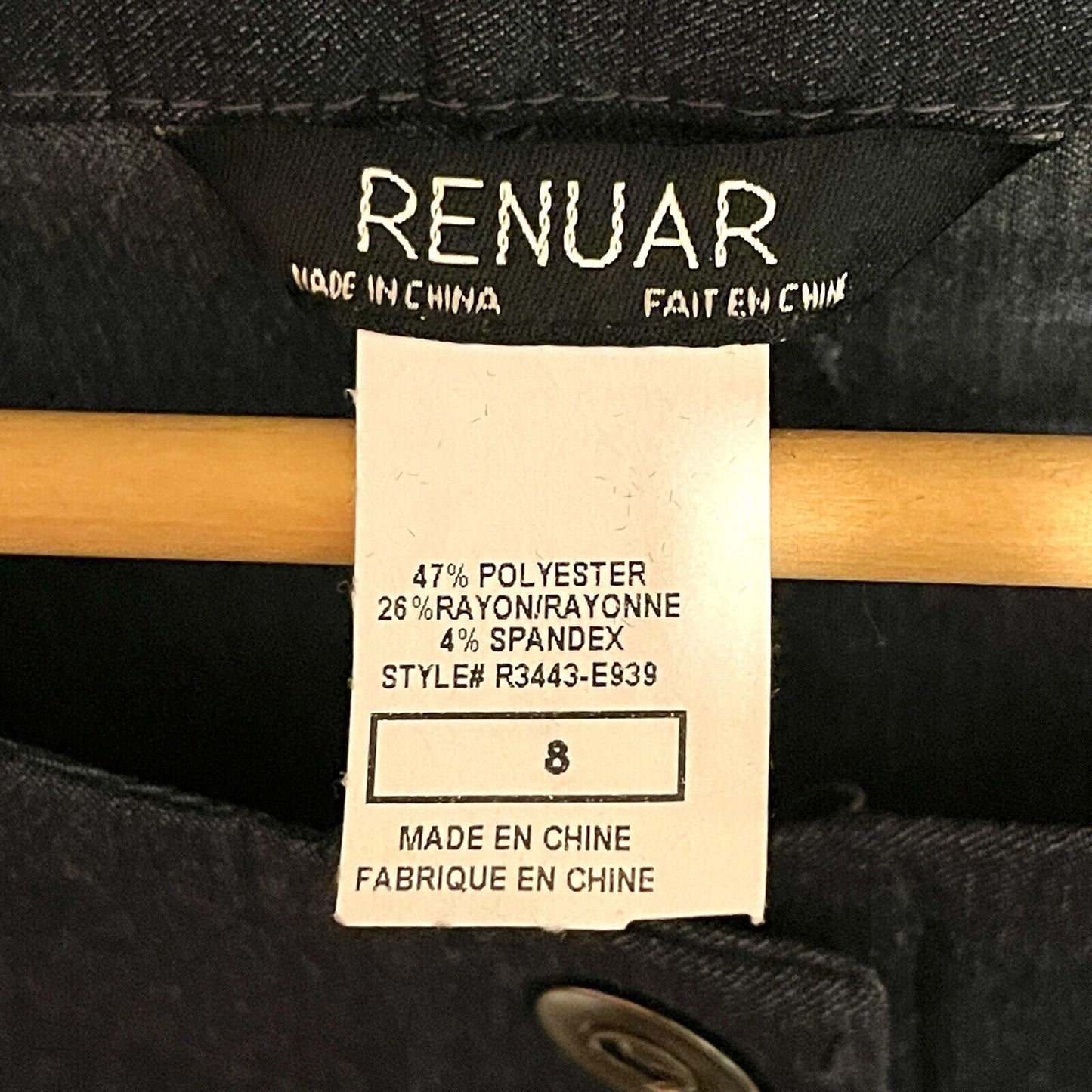 Renuar Womens Size 8 NWT Dark Wash Bolero Stretch Denim Jean Jacket Blazer