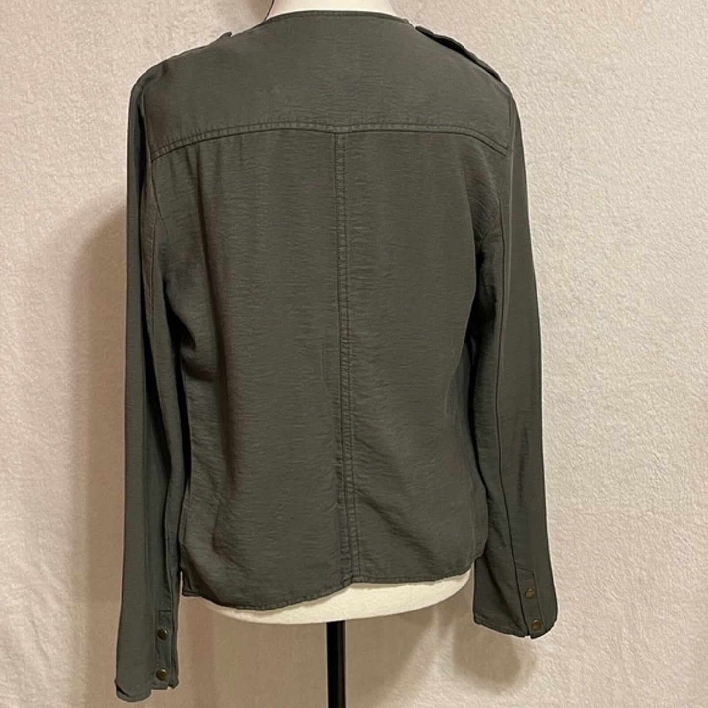 Urban Outfitters Boho Cardigan Silence+Noise Jacket Green Long Sleeve, Size M