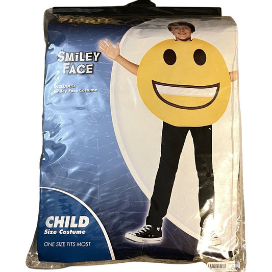 Spirit Halloween Smiley Face Emoji Costume Child One Size Boy Girl Unisex