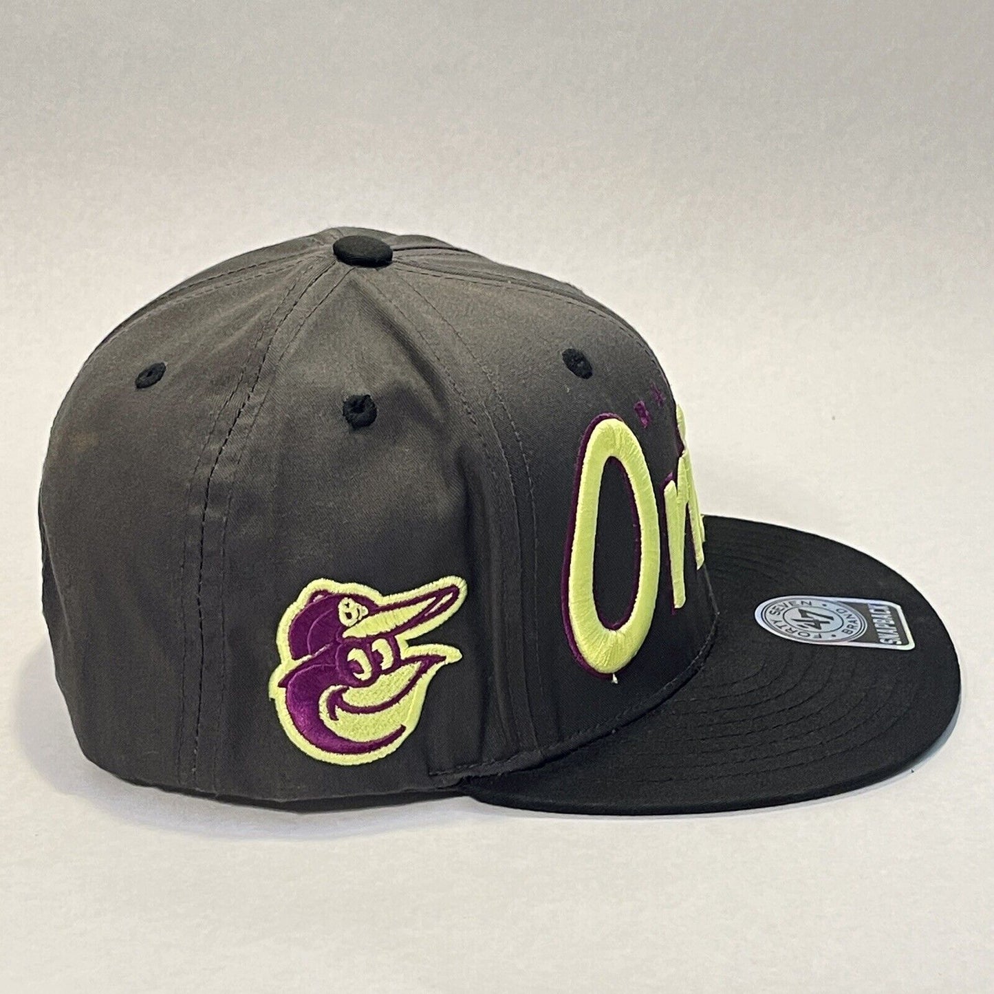 Baltimore Orioles Hat Snapback Cap 47 Brand Gray Green Purple MLB Baseball Mens