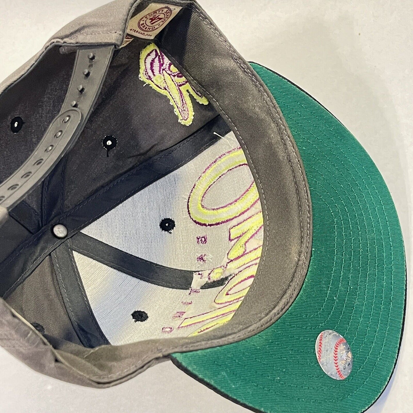 Baltimore Orioles Hat Snapback Cap 47 Brand Gray Green Purple MLB Baseball Mens