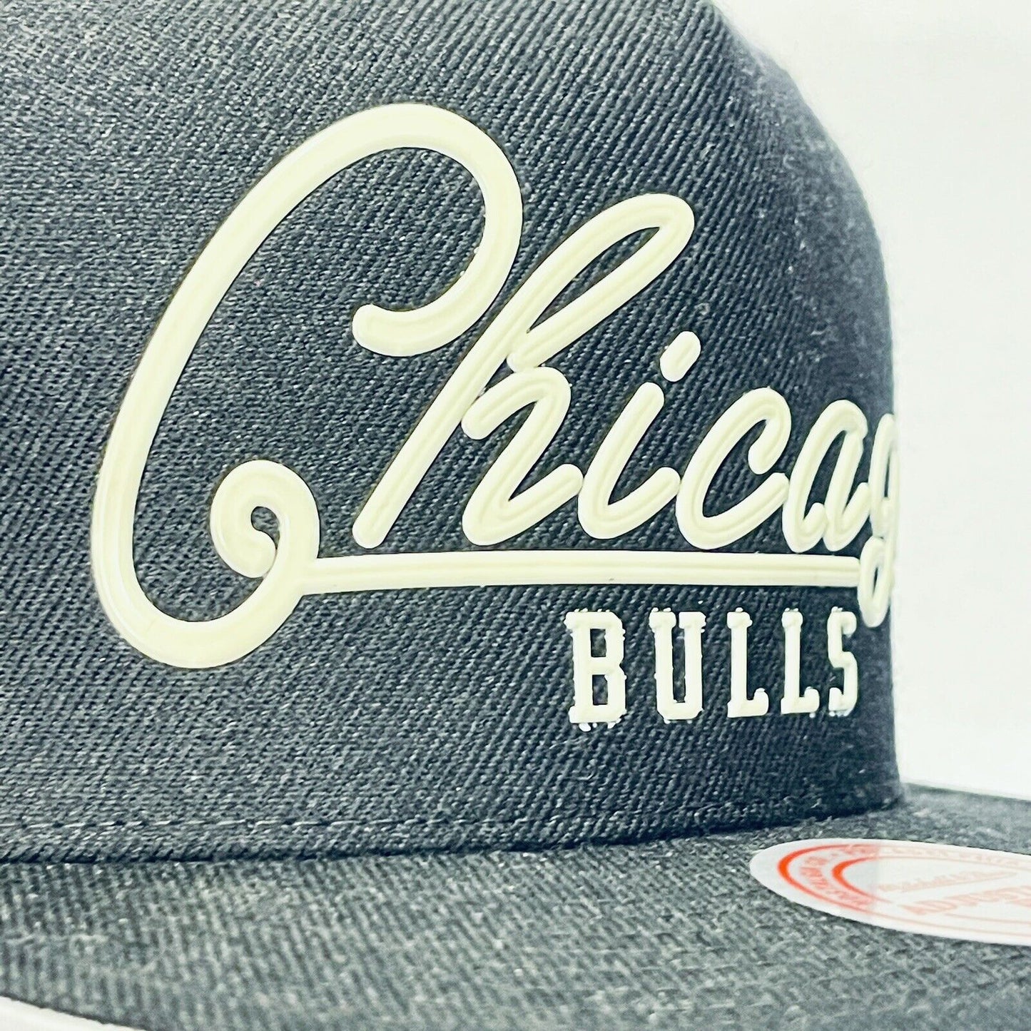 Chicago Bulls Snapback Hat Mitchell Ness Lights Glow Cap NBA Basketball Mens