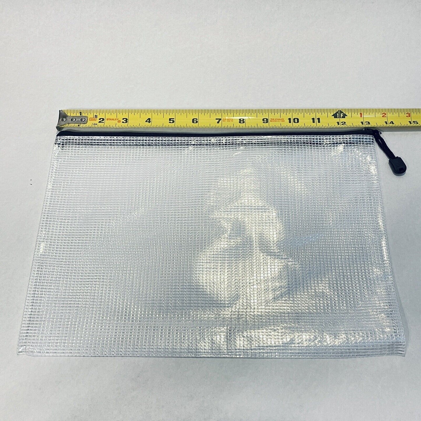 Document Art Storage Bag 9x13 Waterproof Vinyl Zipper