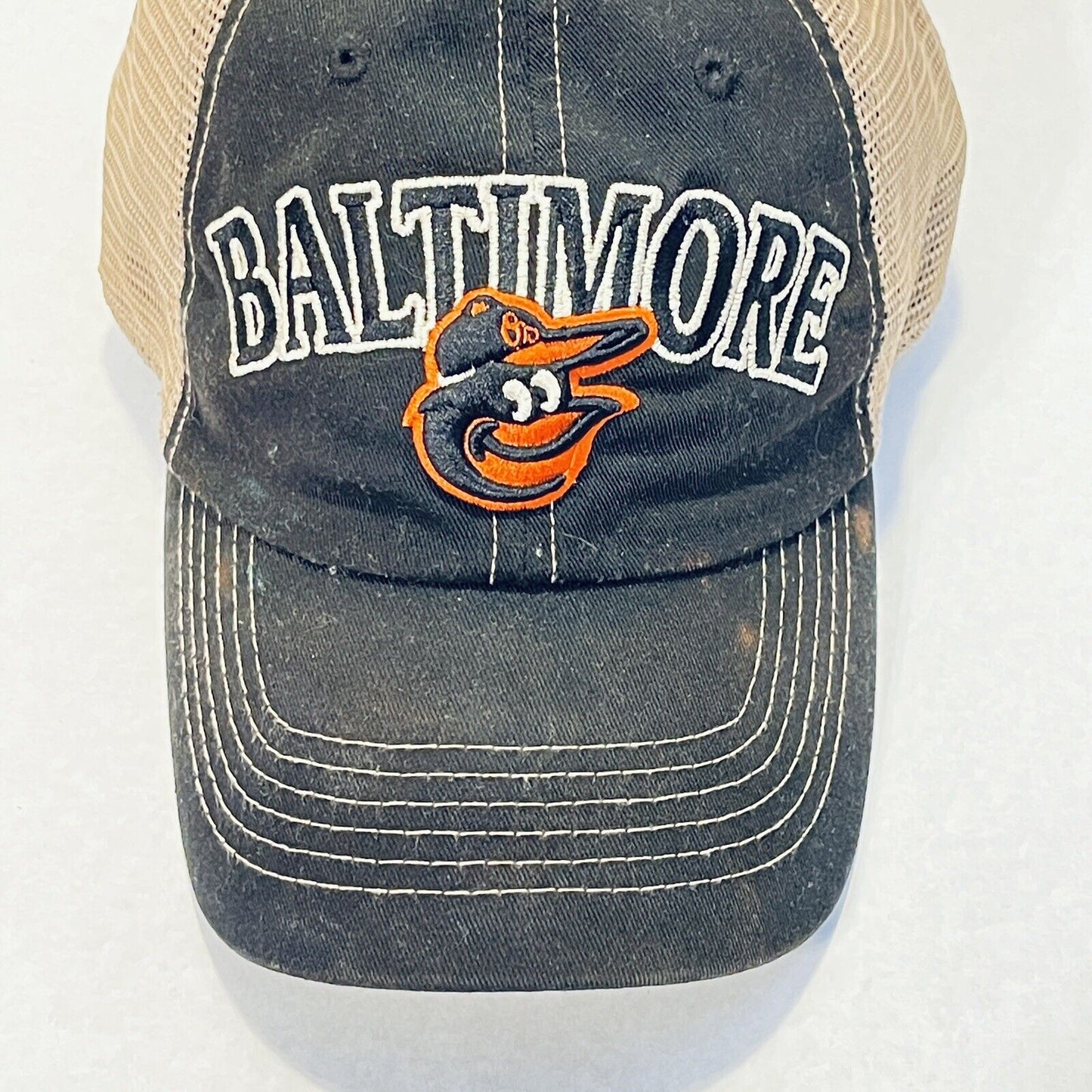 Baltimore Orioles Hat Mesh Trucker Cap Fan Favorite Snapback MLB Baseball Mens