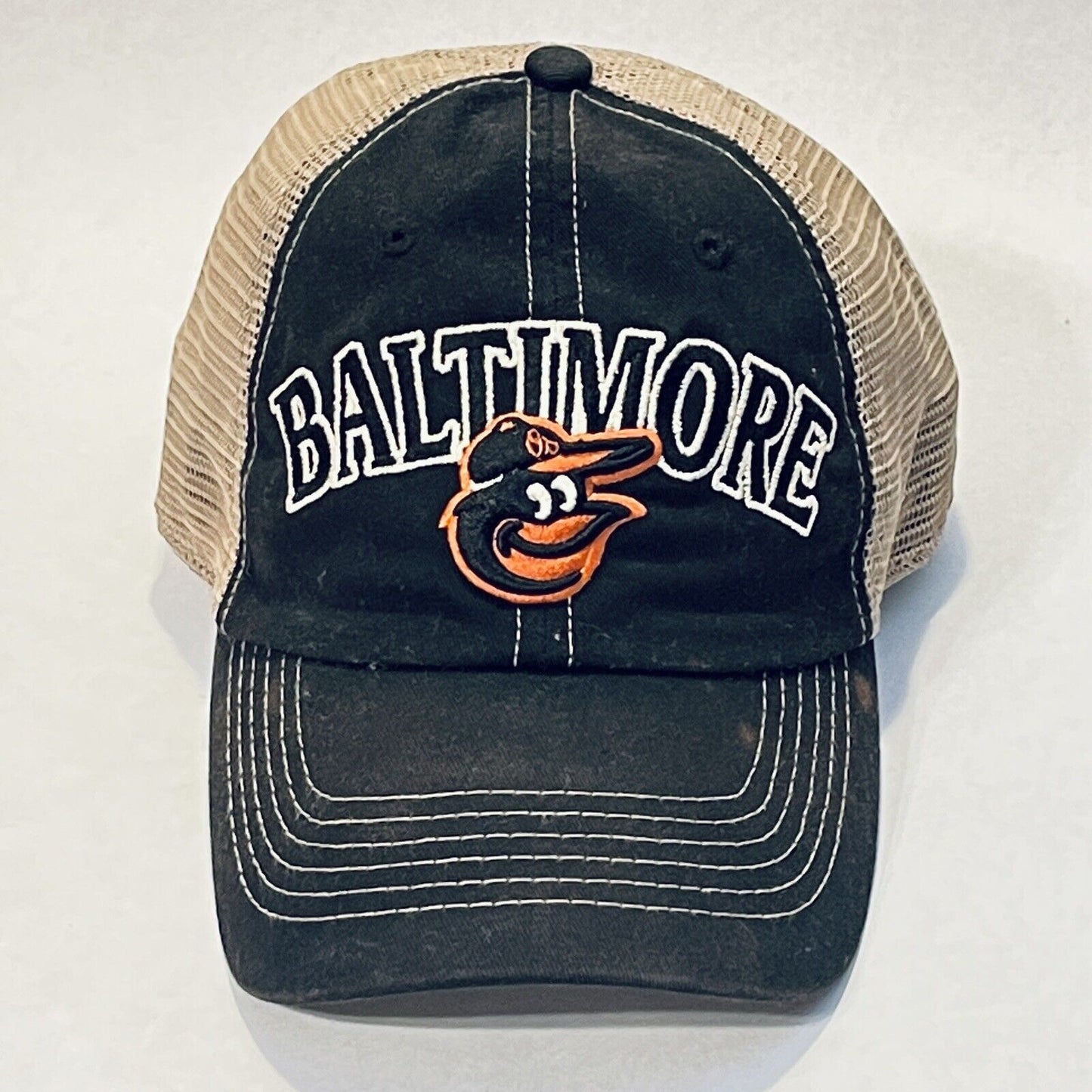 Baltimore Orioles Hat Mesh Trucker Cap Fan Favorite Snapback MLB Baseball Mens