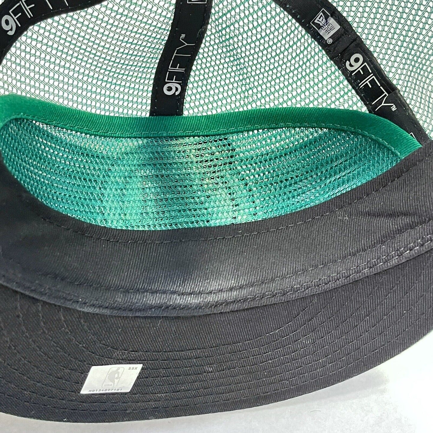 Boston Celtics Hat New Era Green Classic Trucker Mesh 9Fifty Cap NBA Basketball