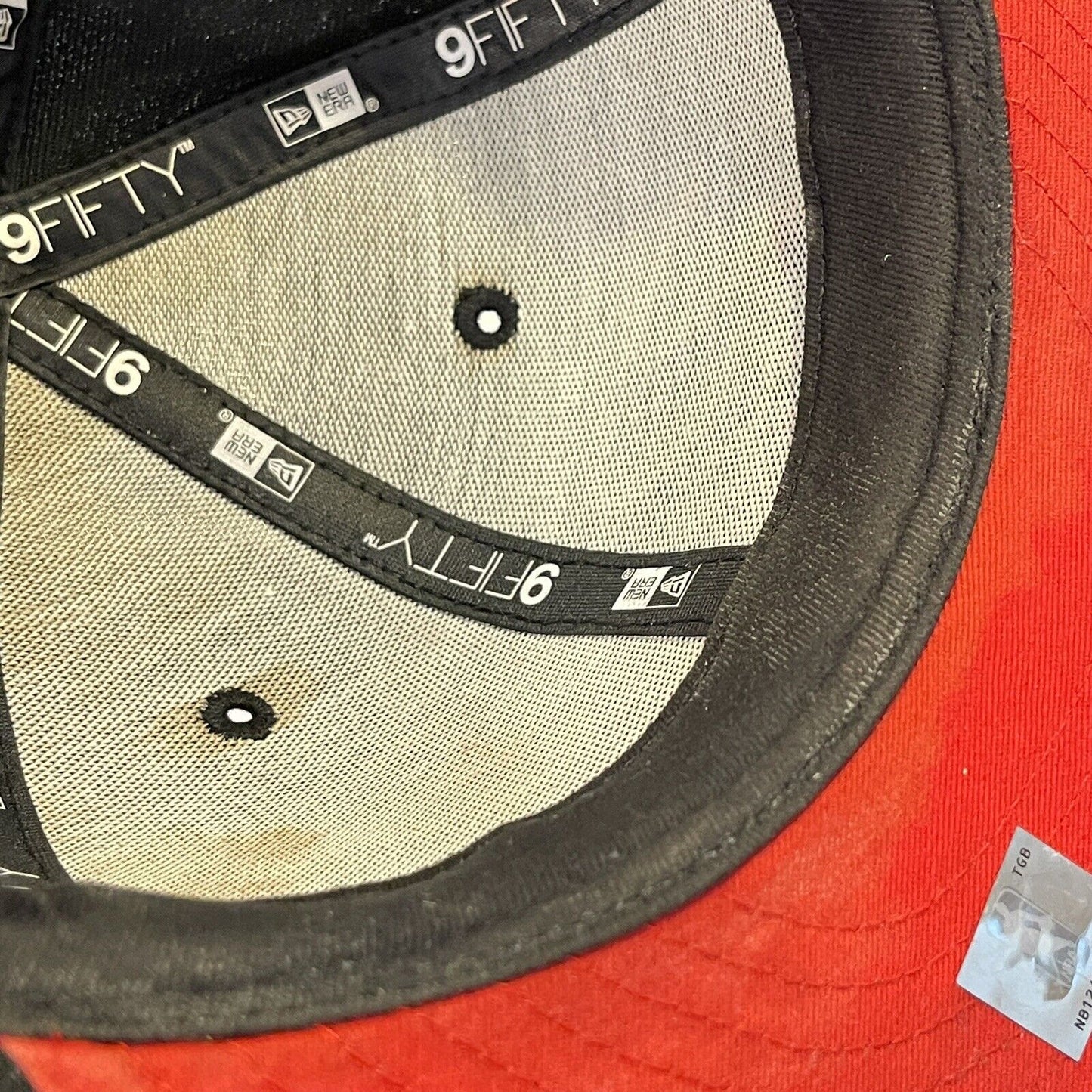 Chicago Bulls Snapback Hat 9FIFTY New Era Black Red Cap NBA Basketball Mens
