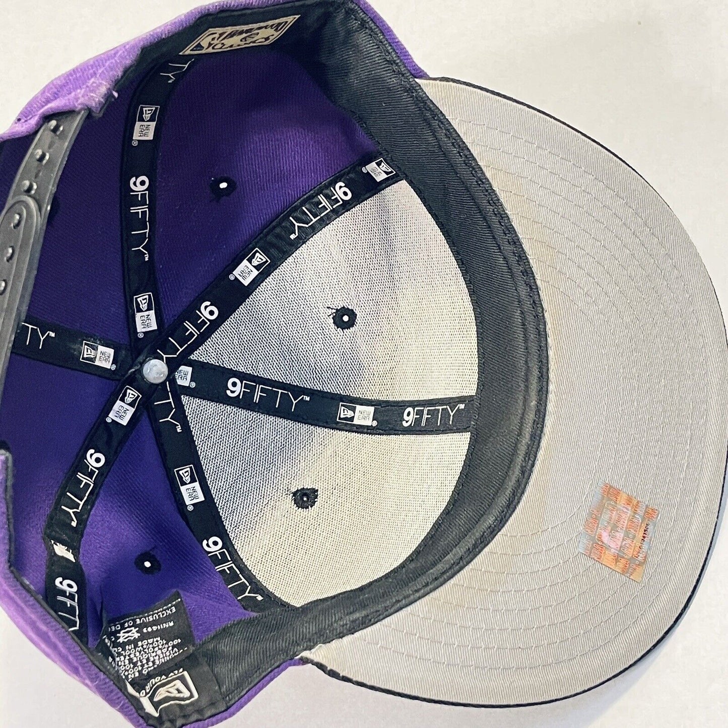 Miami Heat Hat Snapback Cap Purple Black New Era 9Fifty NBA Basketball Mens