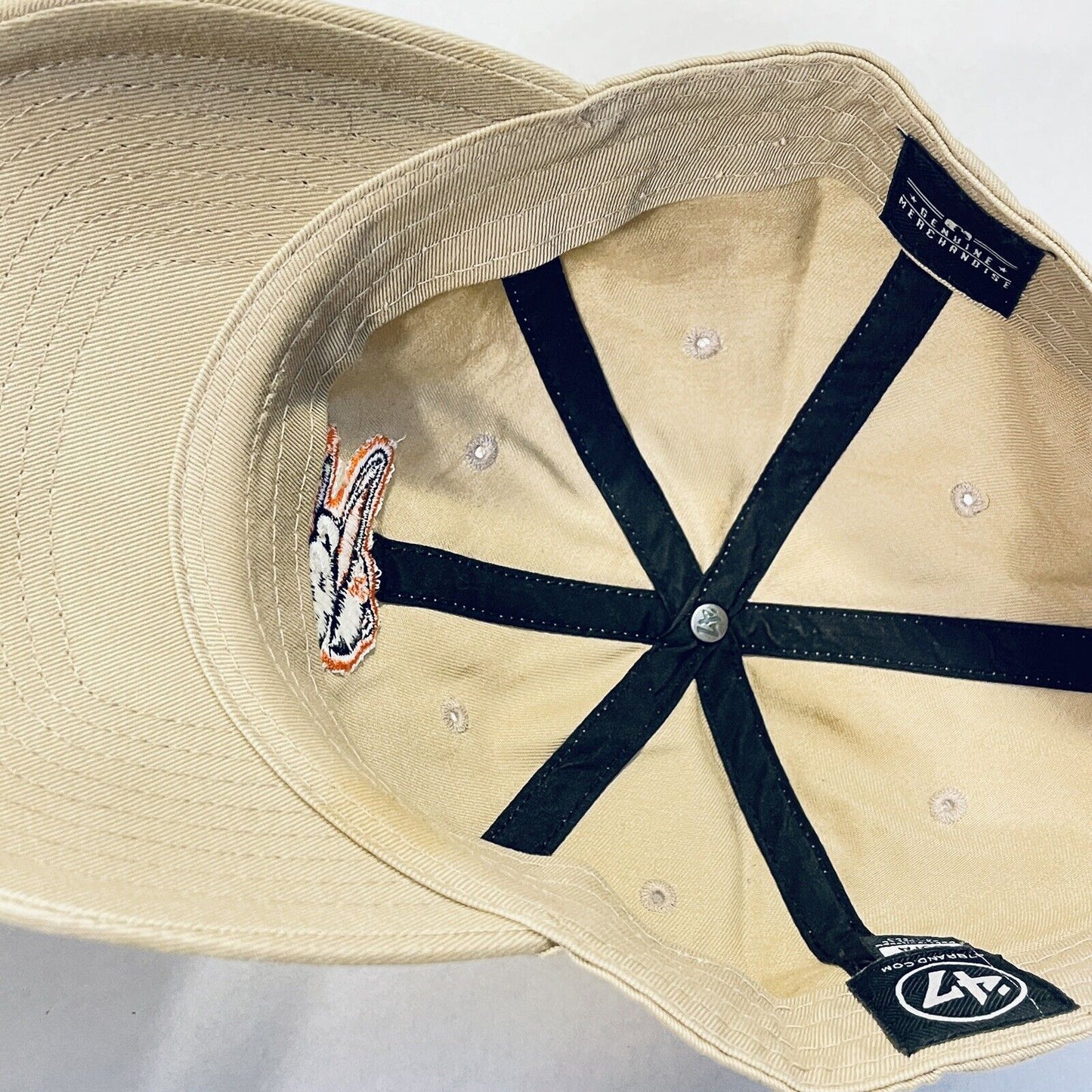 Baltimore Orioles Hat Strap Back Cap 47 Khaki Black Orange MLB Baseball Mens
