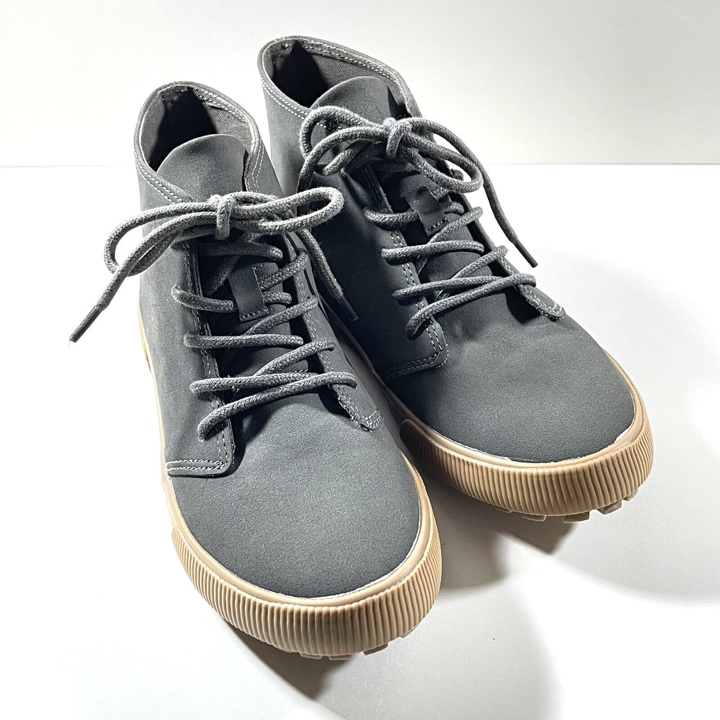 Cat & Jack Boys Casual Shoe Sneaker Chukka Boot Dark Gray Frank Size 4