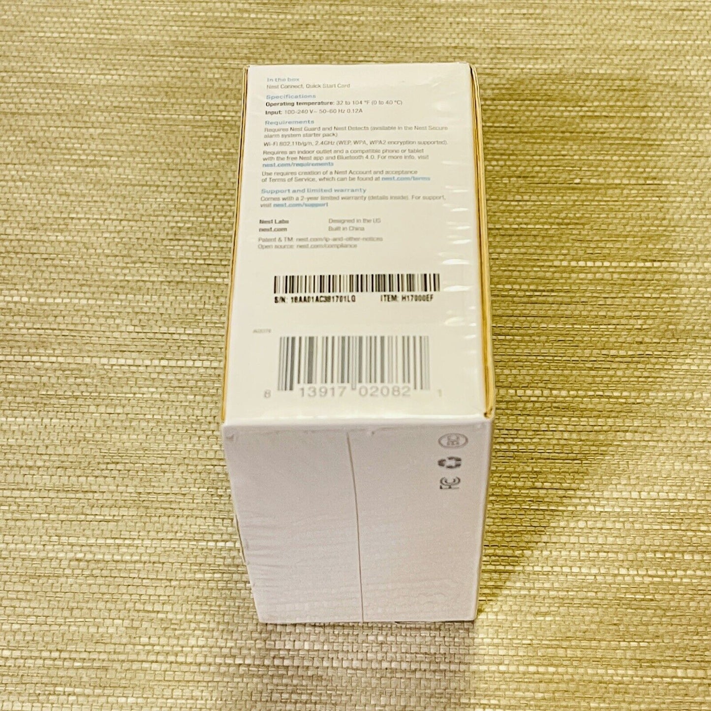 Nest Connect Range Extender NEW SEALED BOX for Nest Secure System H17000EF