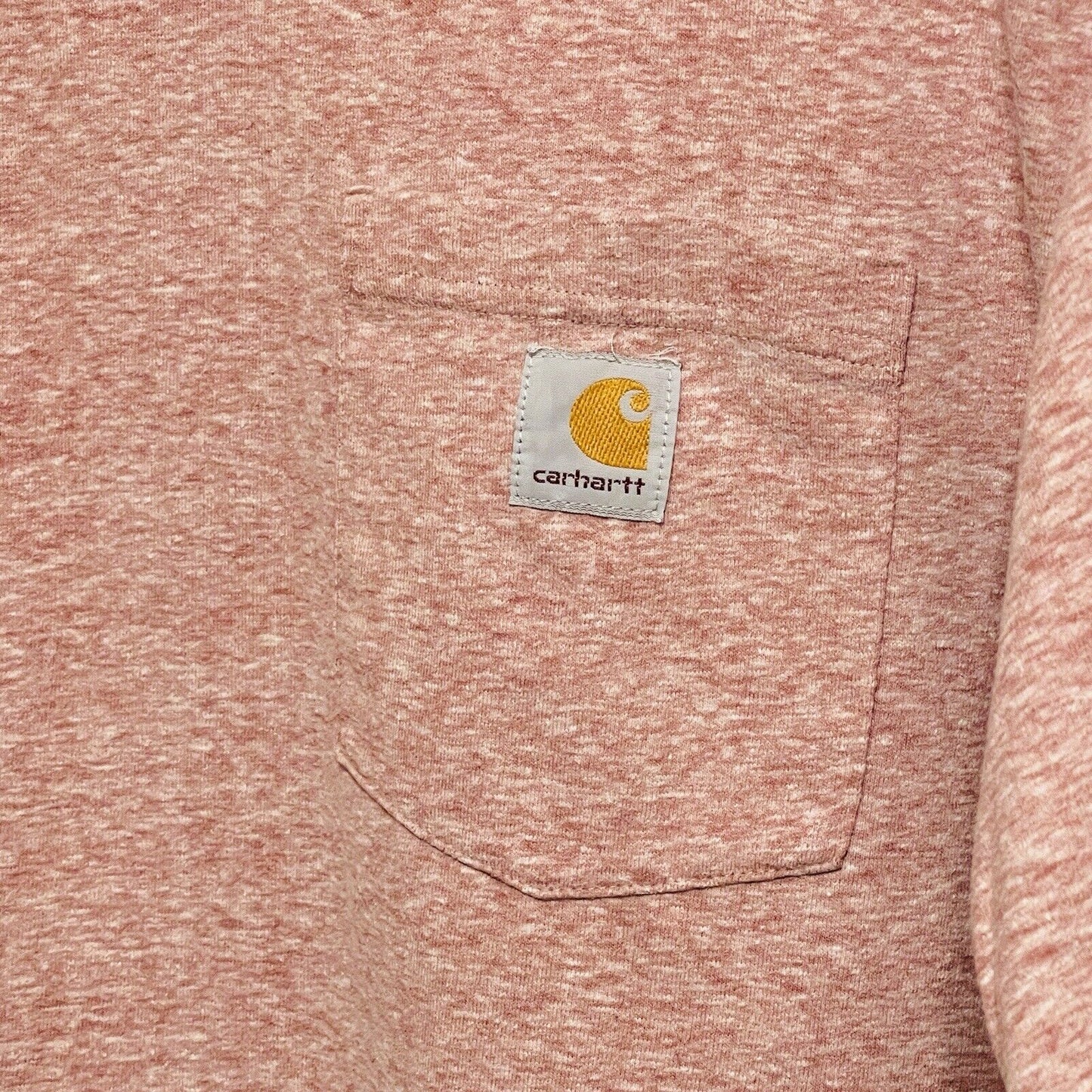 Carhartt Tshirt Mens XL Pink Heather Short Sleeve K87 Pocket