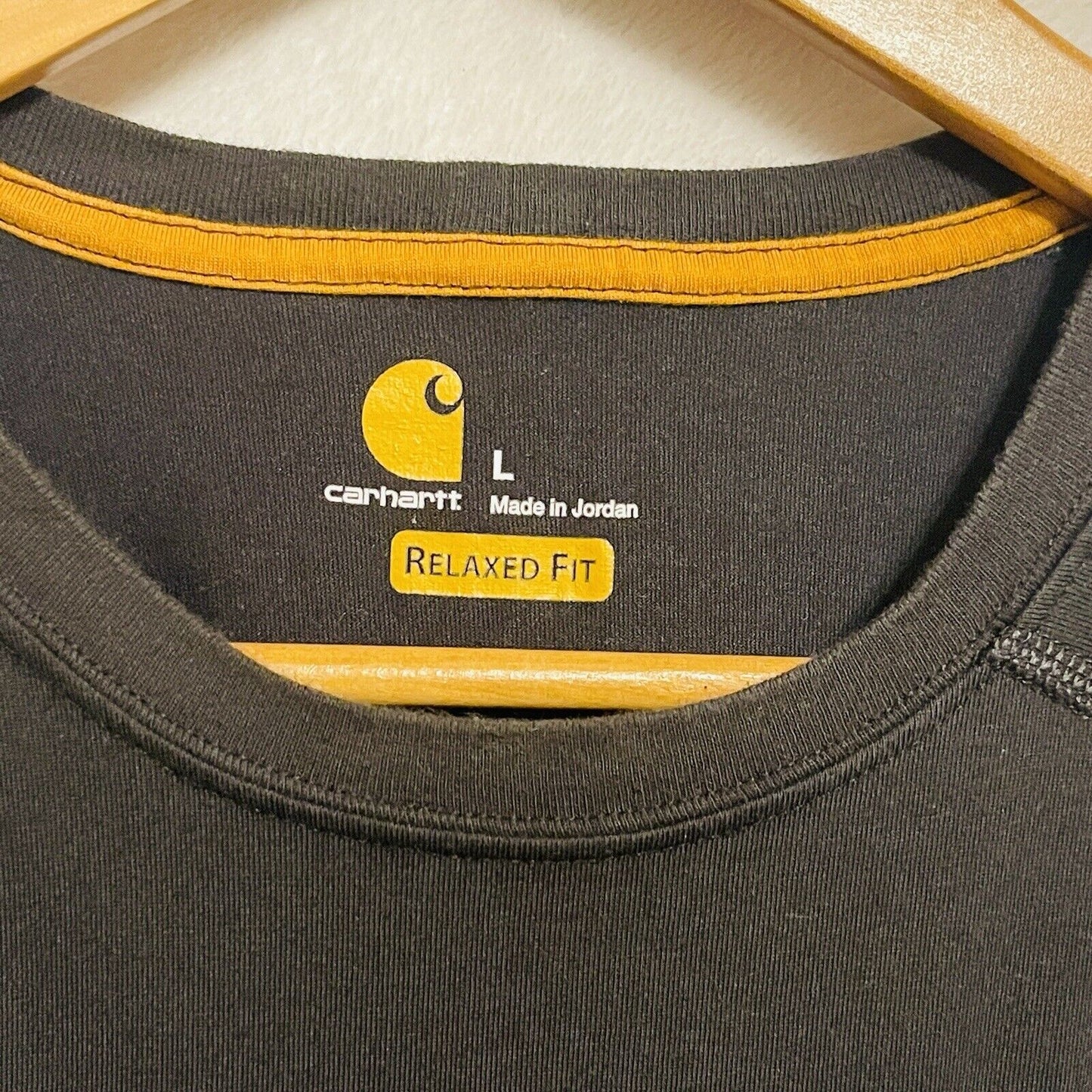 Carhartt Force Mens Size L Short Sleeve Pocket Tshirt Black 100410 Work