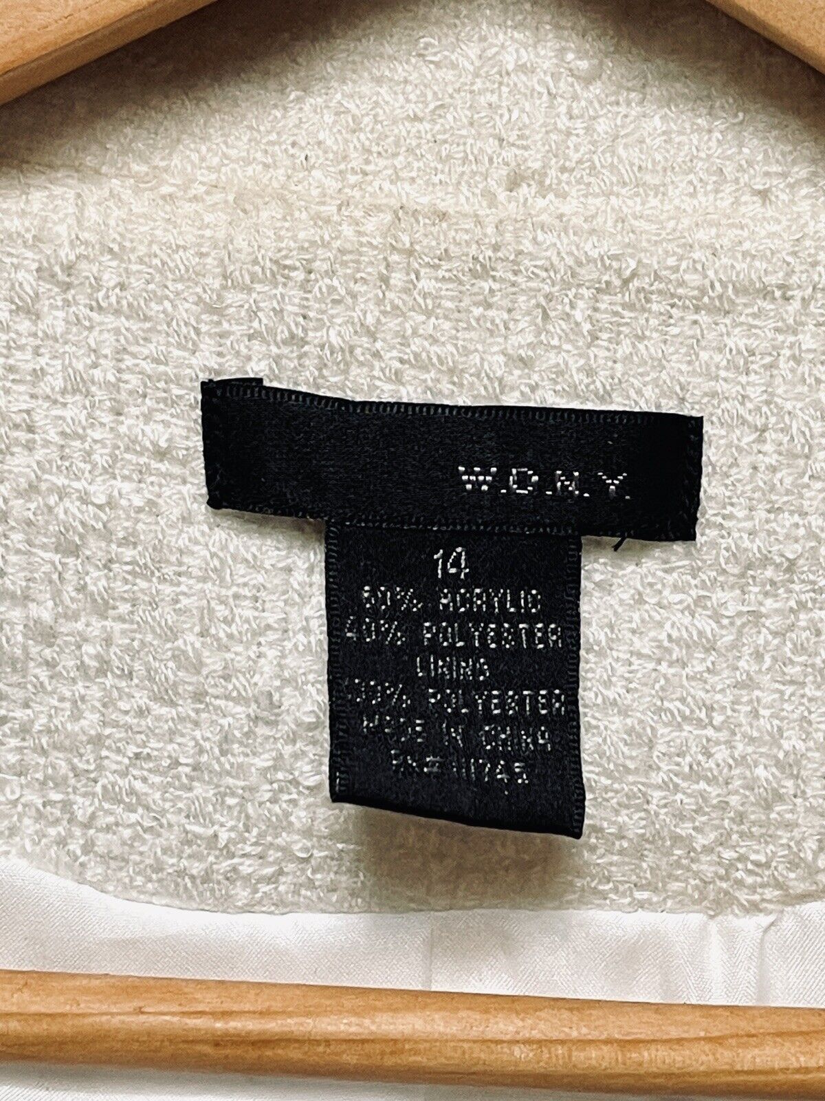 W.O.N.Y. Coat Womens 14 Open Front Lightweight Long Jacket Duster Fringe NWOT