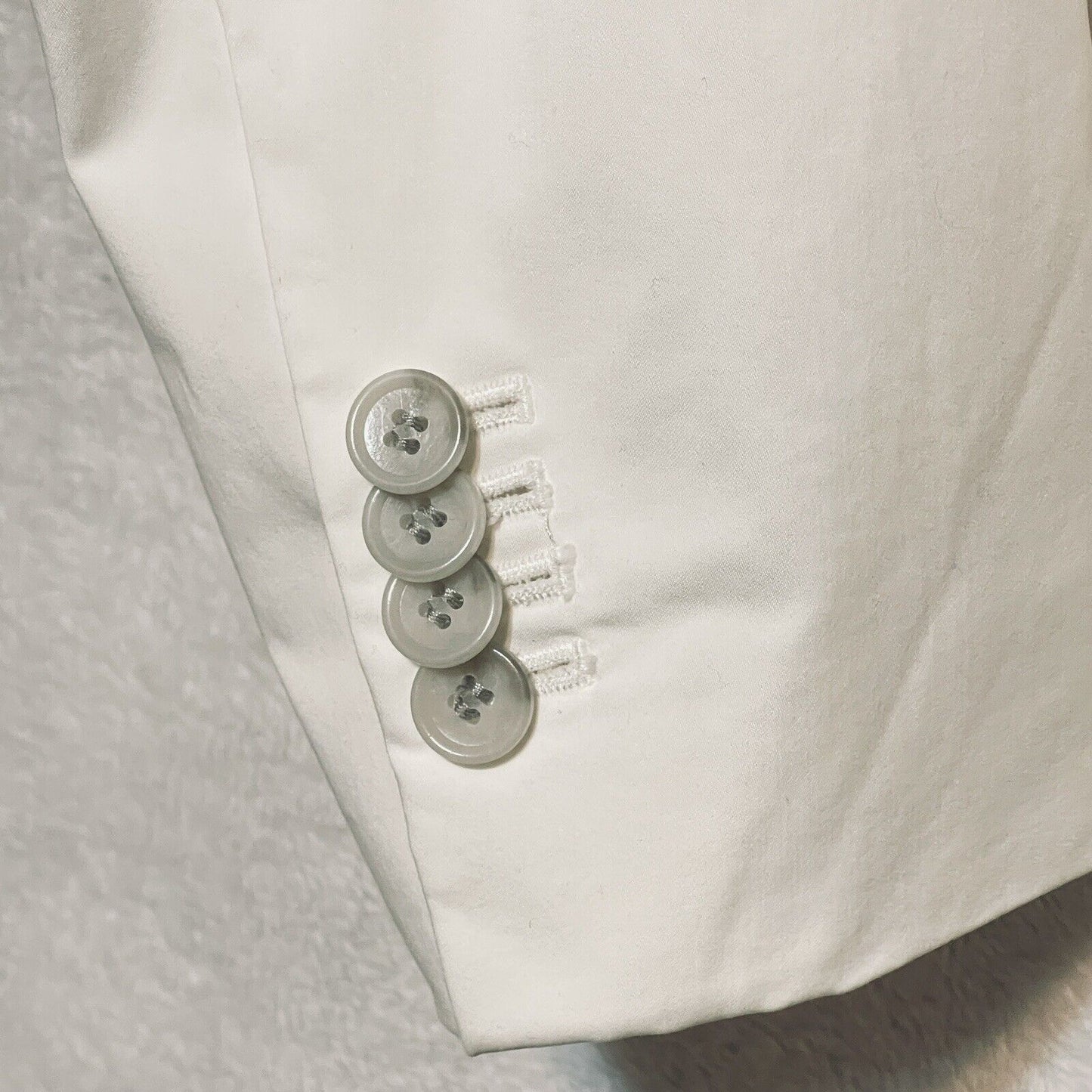 Ann Taylor Crop Jacket Womens 10 White Bolero Open Front Blazer