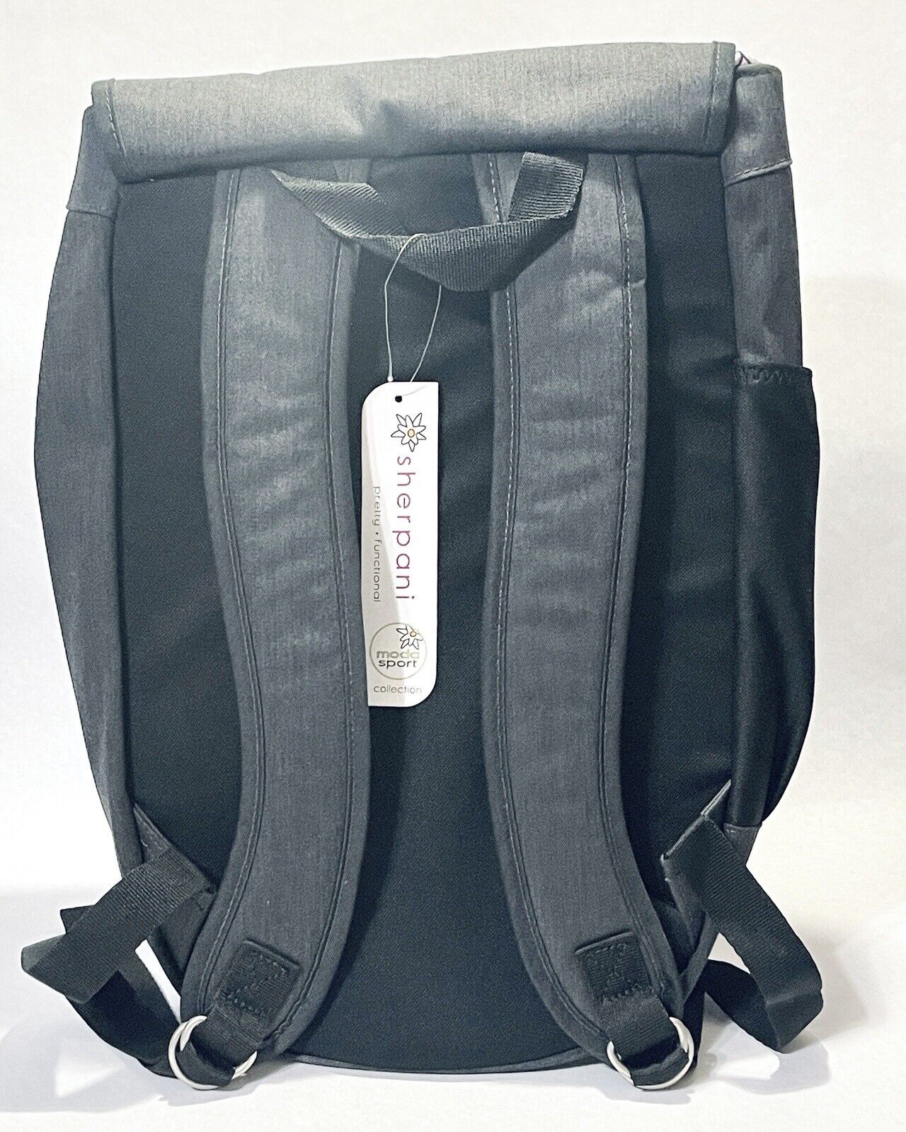 Sherpani Oli Backpack Medium Drawstring Gray Yellow NEW