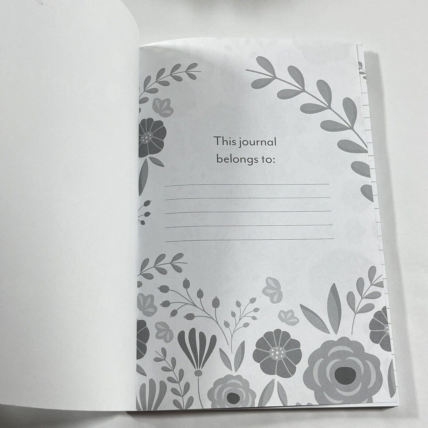 Floral Notebooks 6x9 Flowers Notepad Set Blank Lined 110 page Journal