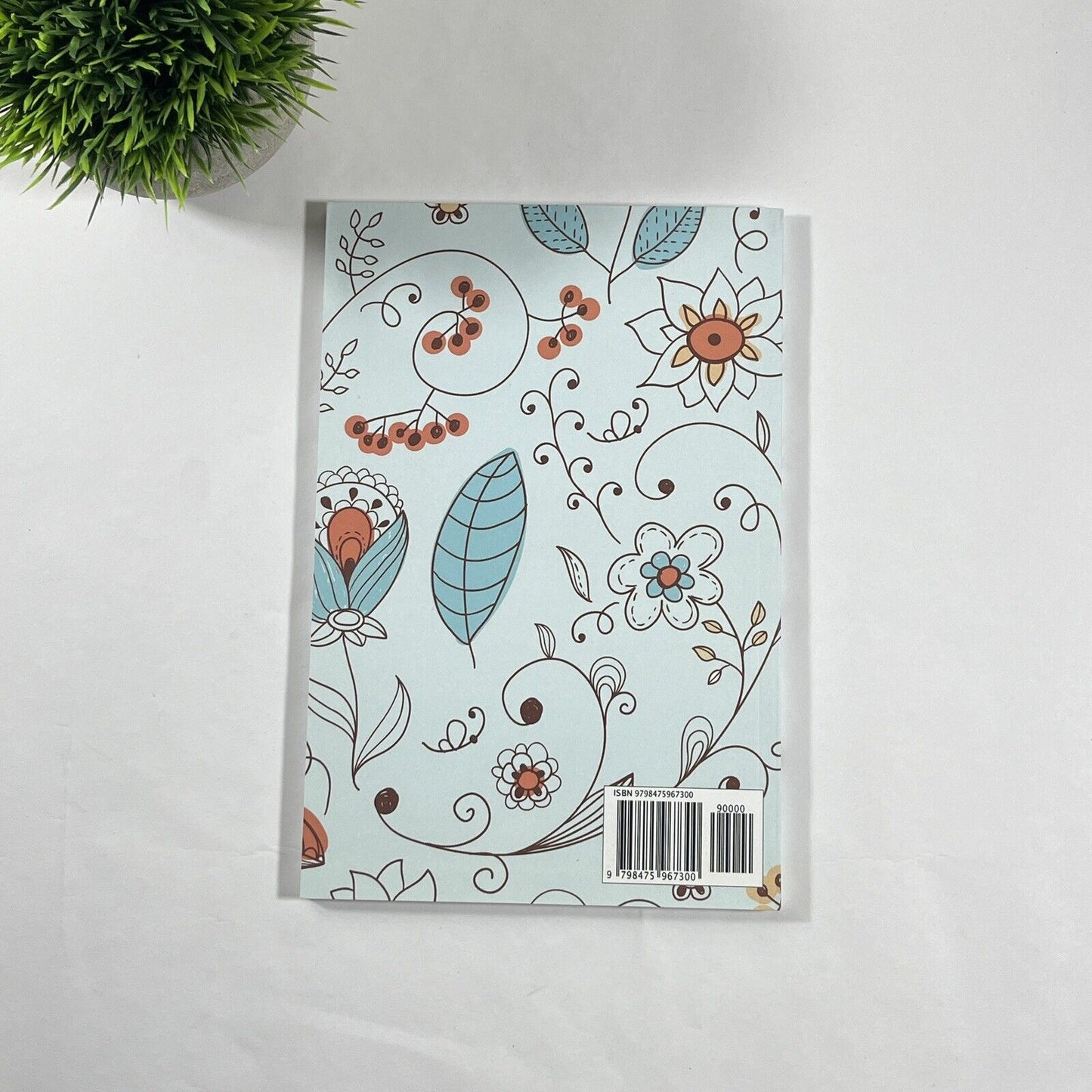 Floral Notebooks 6x9 Flowers Notepad Set Blank Lined 110 page Journal