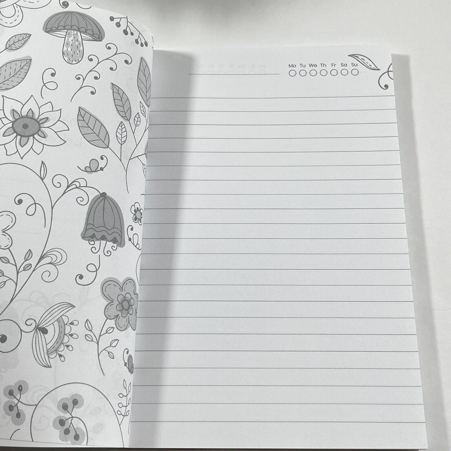 Floral Notebooks 6x9 Flowers Notepad Set Blank Lined 110 page Journal