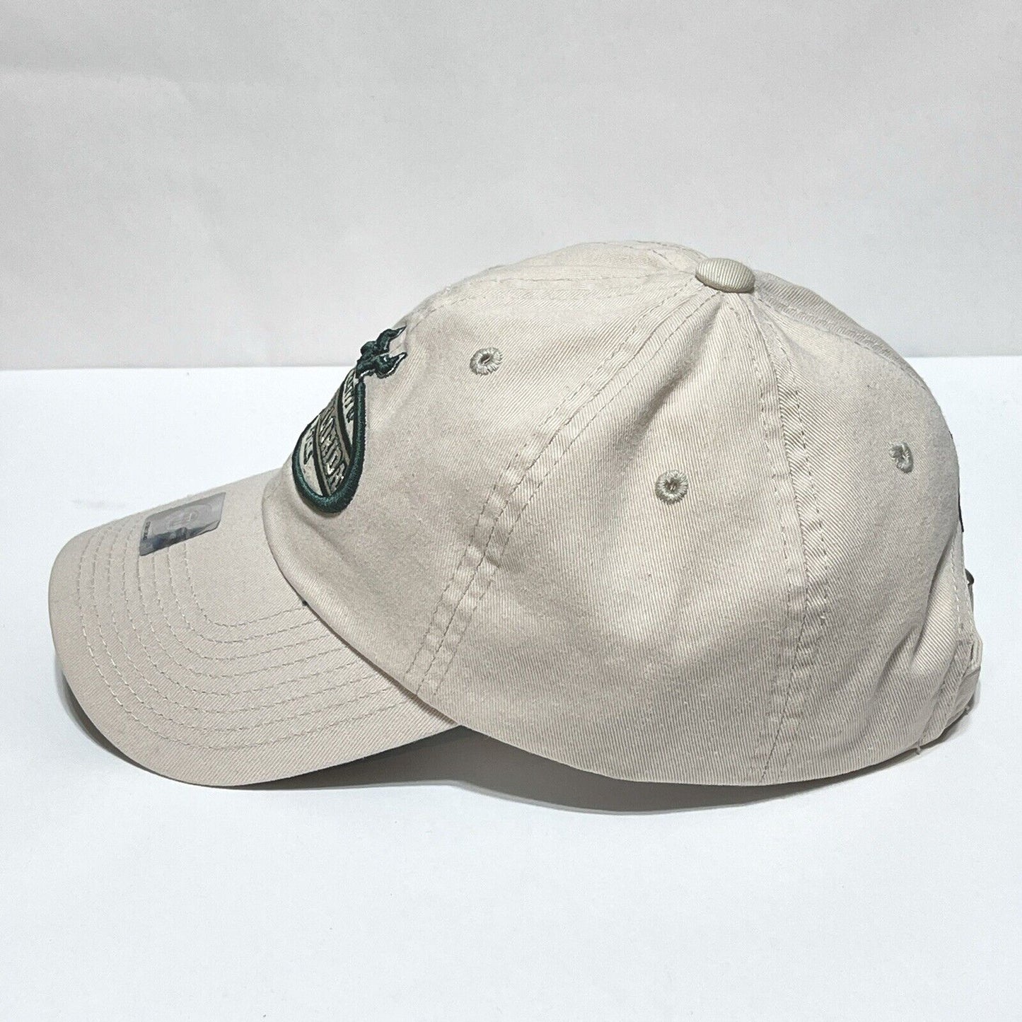 University of South Florida Bulls Logo Hat Adjustable Strap Khaki Baseball Cap