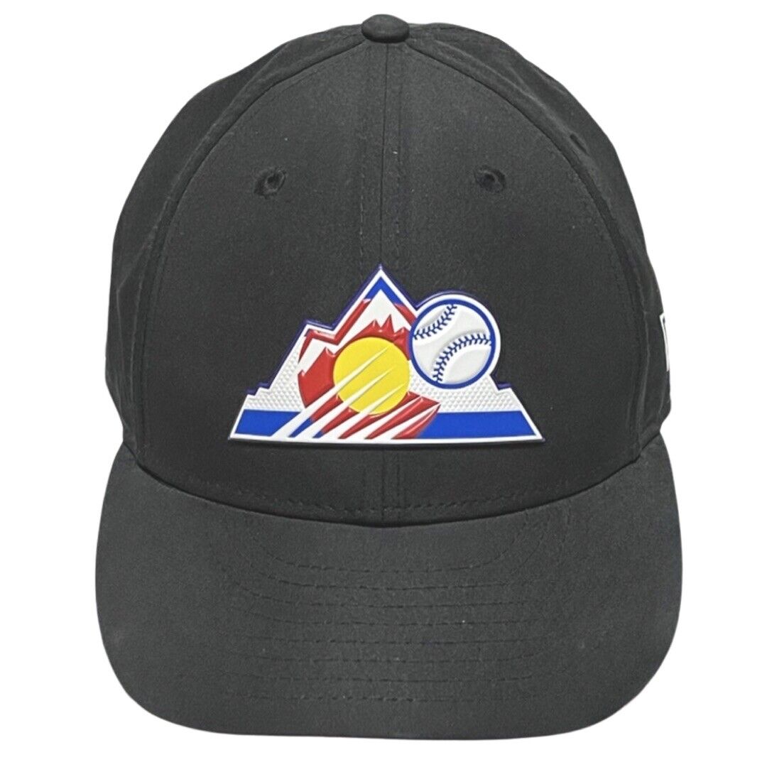 Colorado Rockies New Era 59fifty MLB Baseball Hat Rubber Logo Size 7-1/4 Cap