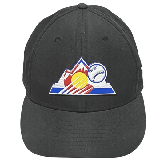 Colorado Rockies￼ New Era 59fifty MLB Baseball Hat Rubber Logo Size 7-1/4 Cap