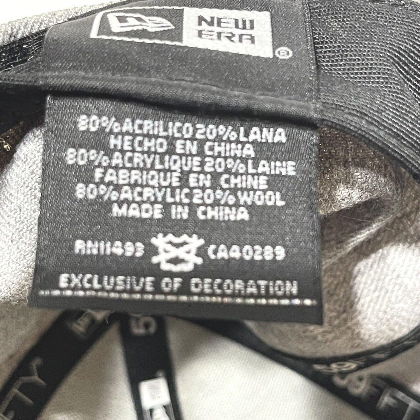 New Era 59fifty Colorado Rockies MLB Baseball Hat Rubber Logo Size 7-1/4 Cap