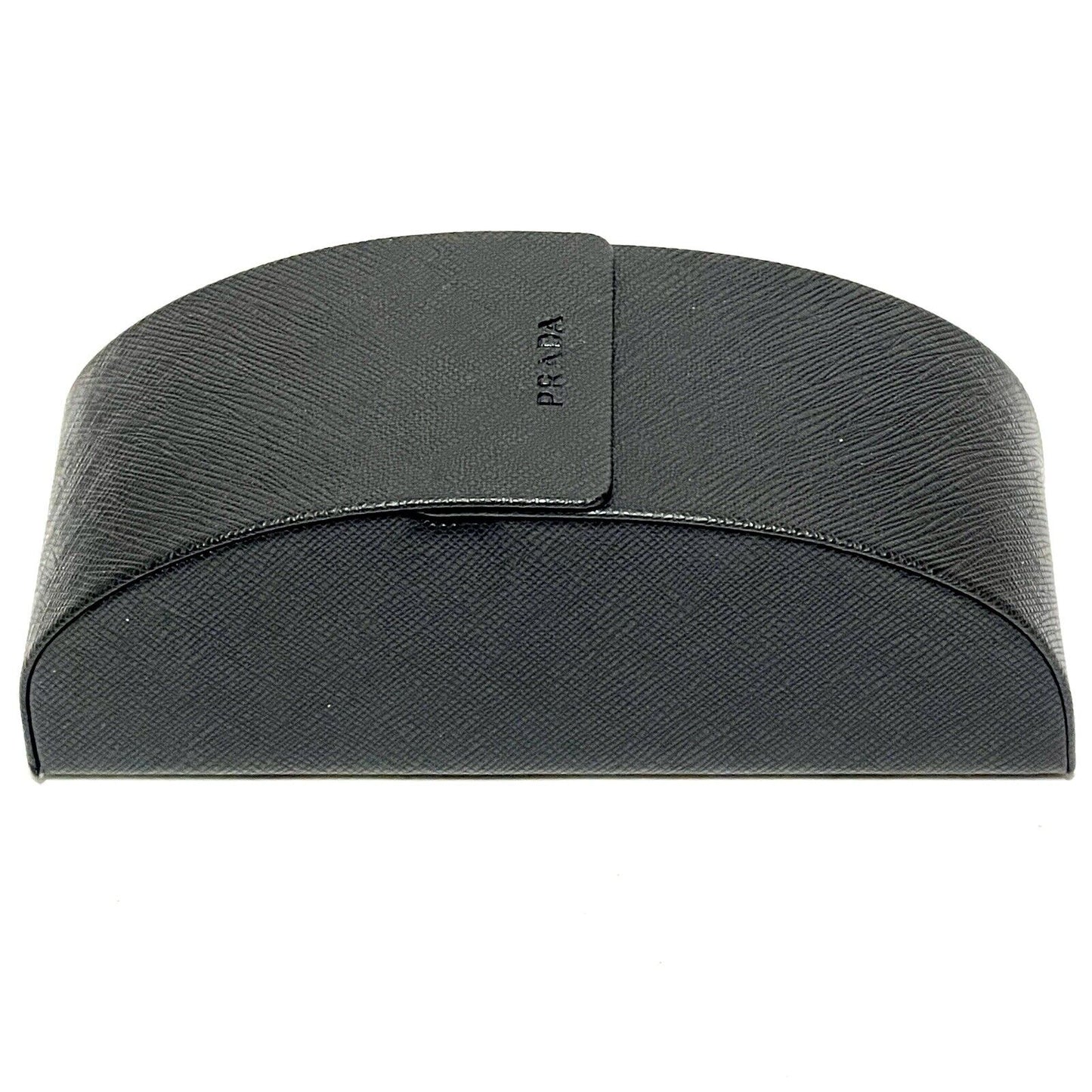 Prada Saffiano Black Hard Case Sunglasses Eyeglasses Oversized
